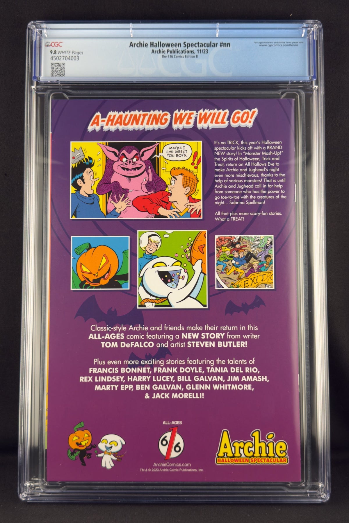 Archie Halloween Spectacular #nn (2023) CGC 9.8 Josh Burns Virgin Variant B Ltd 250