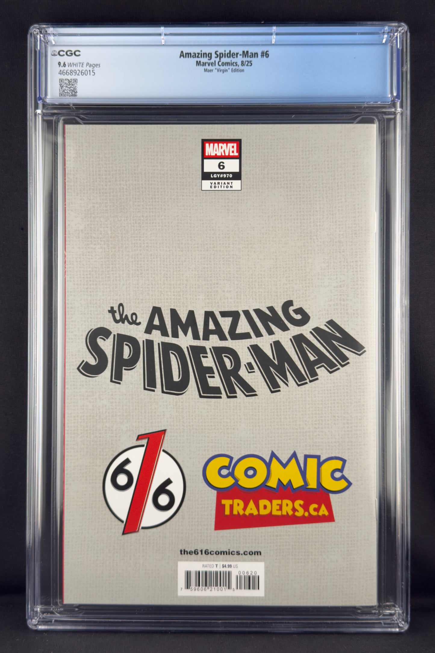 Amazing Spider-Man #6 (2025) CGC 9.6 Shannon Maer Virgin Variant B Ltd 1000