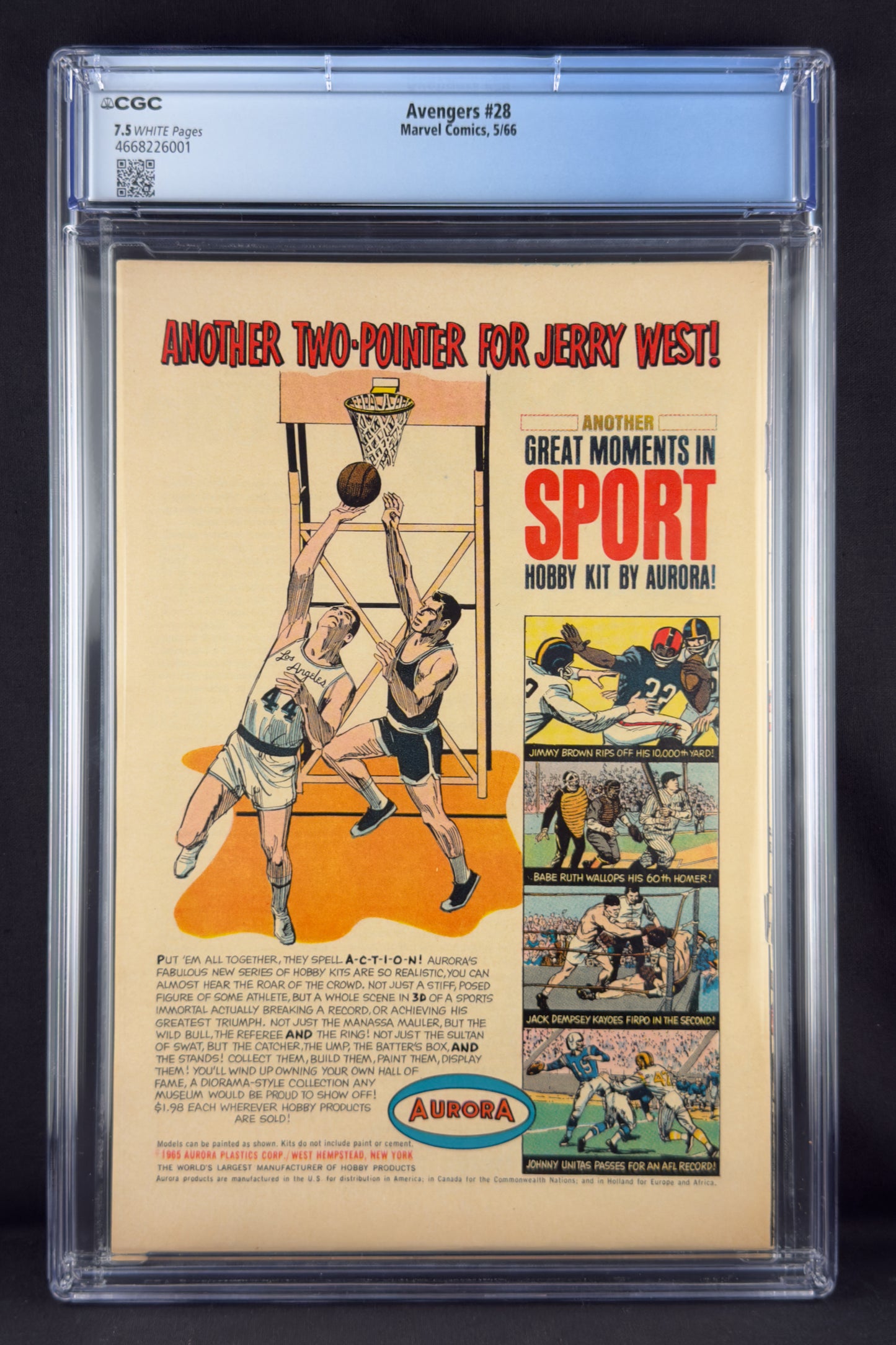 Avengers #28 (1966) CGC 7.5 - 1st app Collector