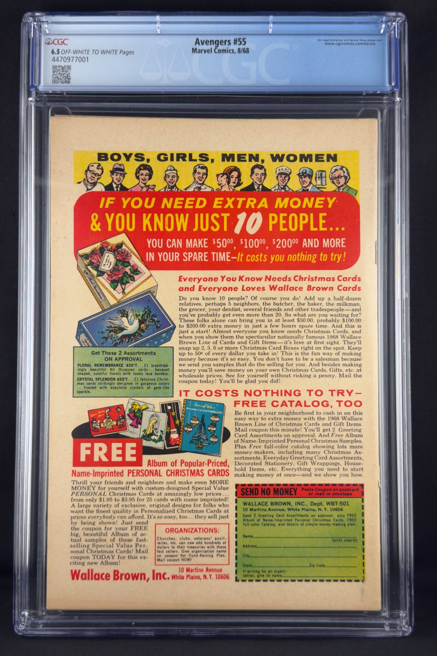 Avengers #55 (1968) CGC 6.5 John Buscema - 1st full app Ultron