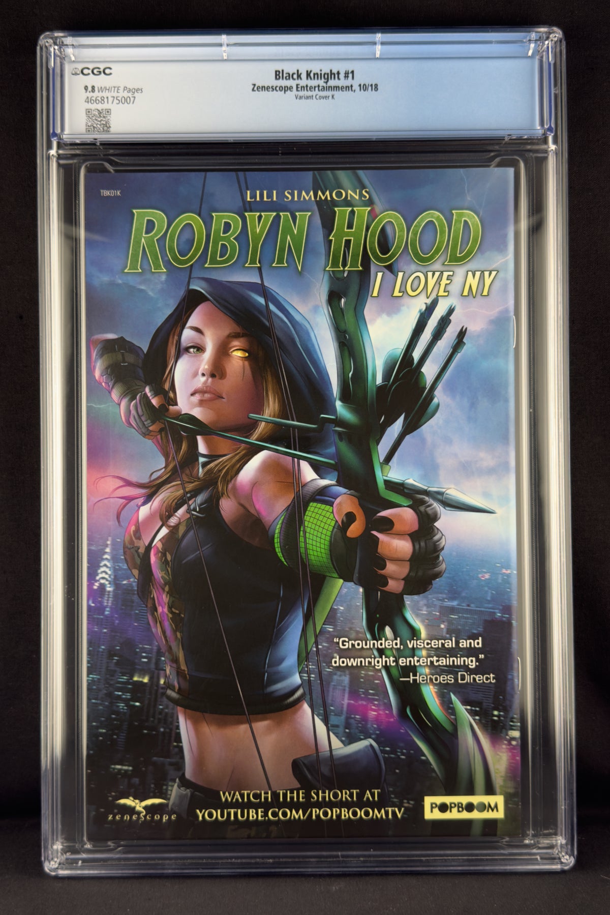 Black Knight #1 (2018) CGC 9.8 Paul Green NYCC Variant K