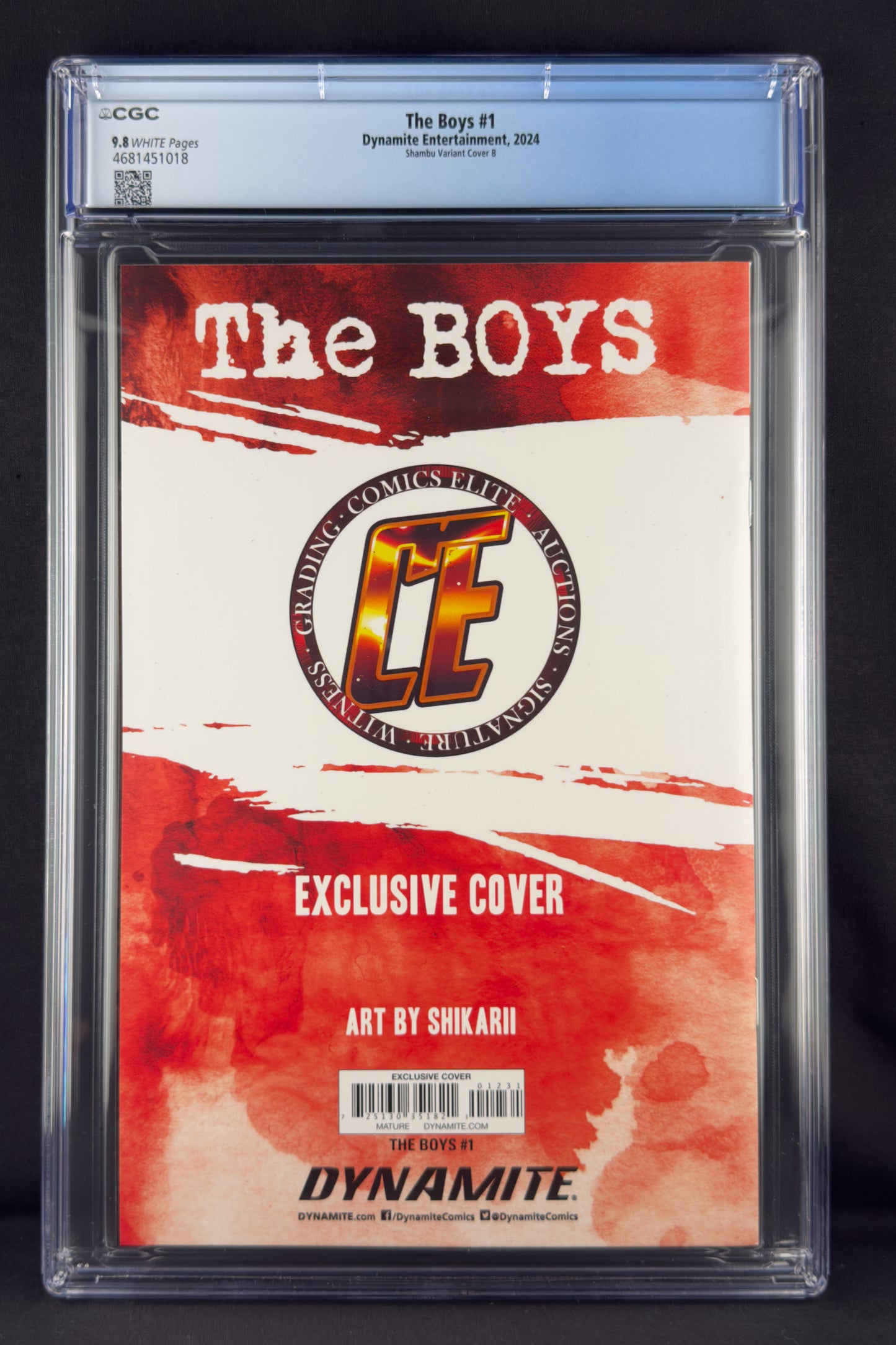 The Boys #1 (2024) CGC 9.8 Shikarii Shambu Virgin Variant B Ltd 1000