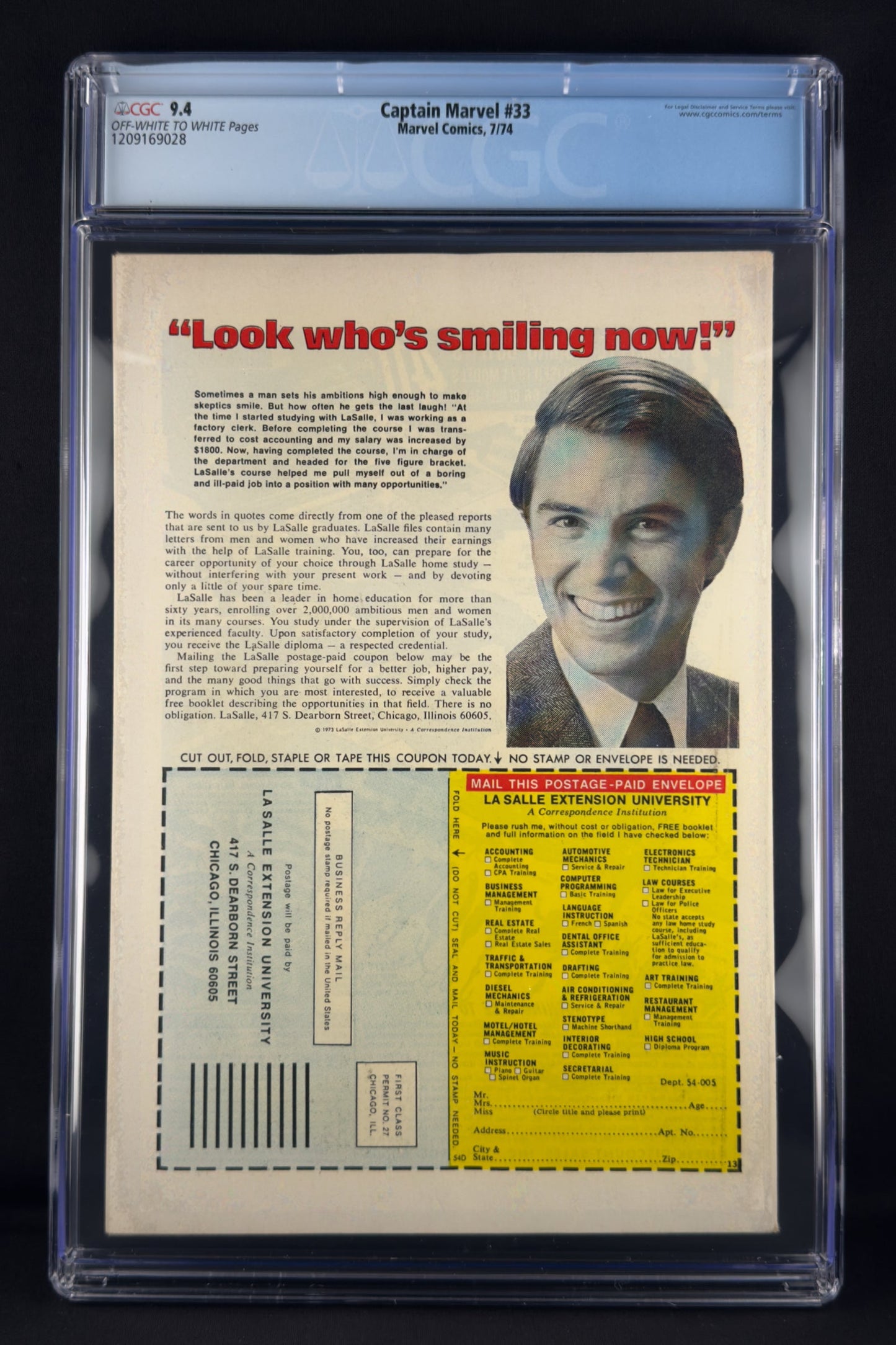 Captain Marvel #33 (1974) CGC 9.4 Jim Starlin - Origin Thanos