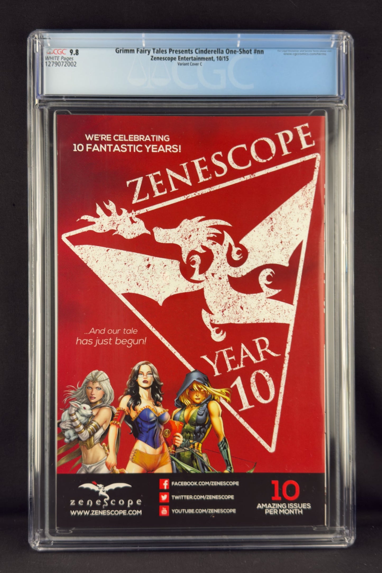 Cinderella 10th Anniversary Special #nn (2015) CGC 9.8 Paul Green Variant C