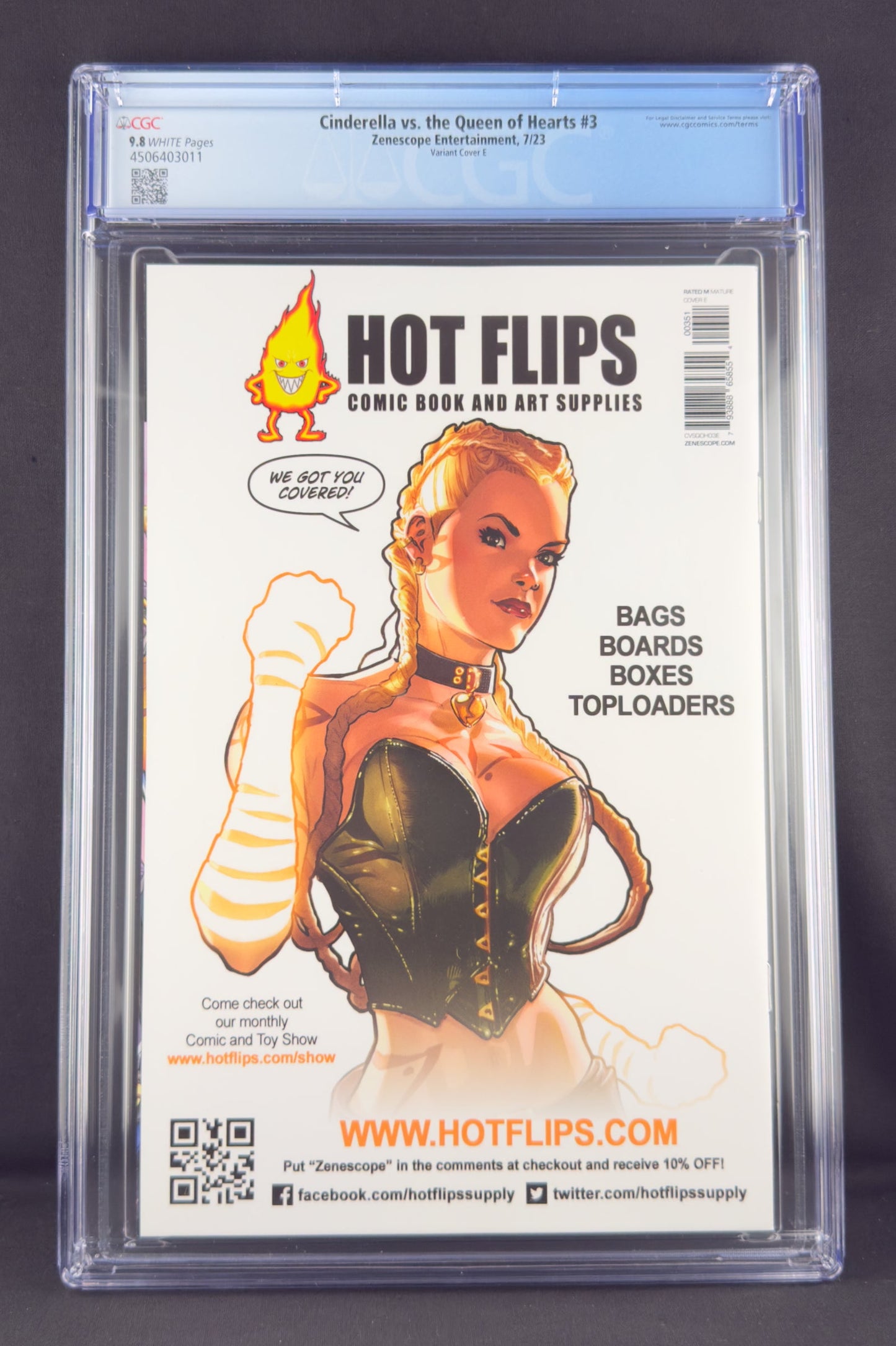 Cinderella vs The Queen of Hearts #3 (2023) CGC 9.8 Keith Garvey Variant E