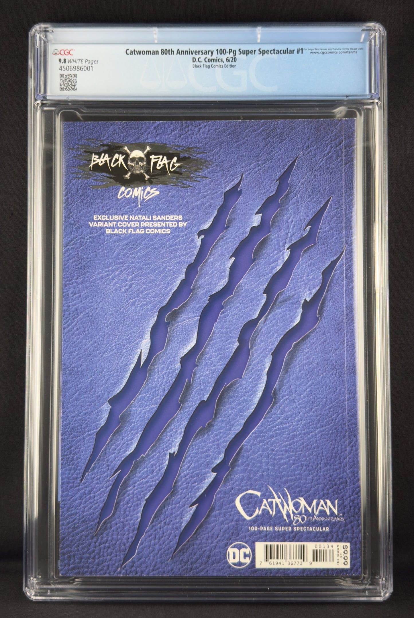 Catwoman: 80th Anniversary 100-Page Super Spectacular #1 (2020) CGC 9.8 Natali Sanders Virgin Variant B Ltd 1500