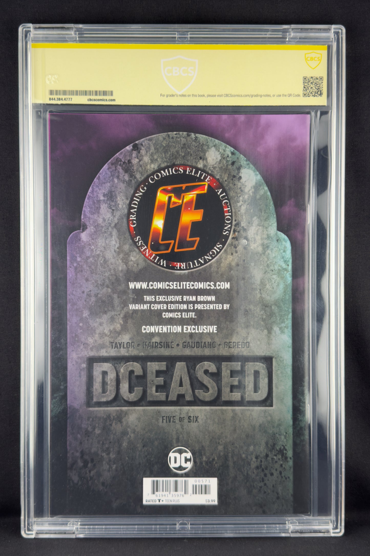 DCeased #5 (2019) CBCS 9.8 SS Ryan Brown Variant C Ltd 750