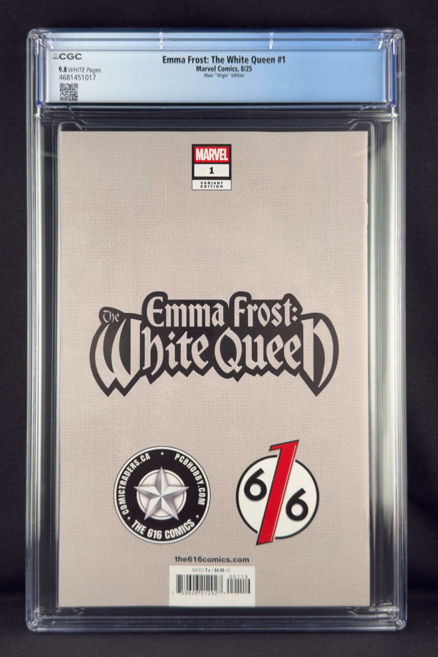 Emma Frost: White Queen #1 (2025) CGC 9.8 Shannon Maer Virgin Variant Ltd 1000