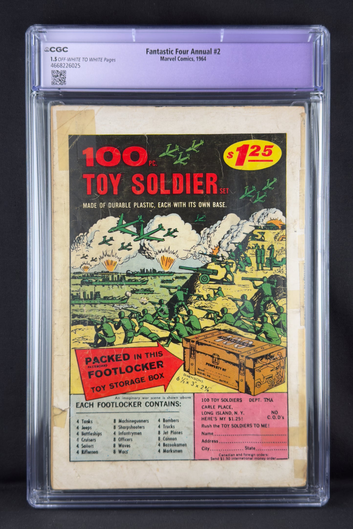 Fantastic Four Annual #2 (1964) CGC 1.5 Restored - Origin Doctor Doom