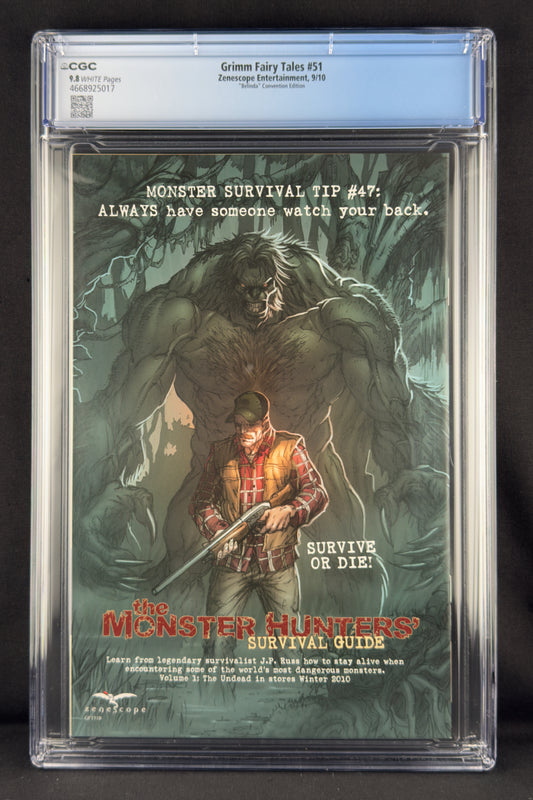 Grimm Fairy Tales #51 (2010) CGC 9.8 Mike DeBalfo NYCC Variant Ltd 500