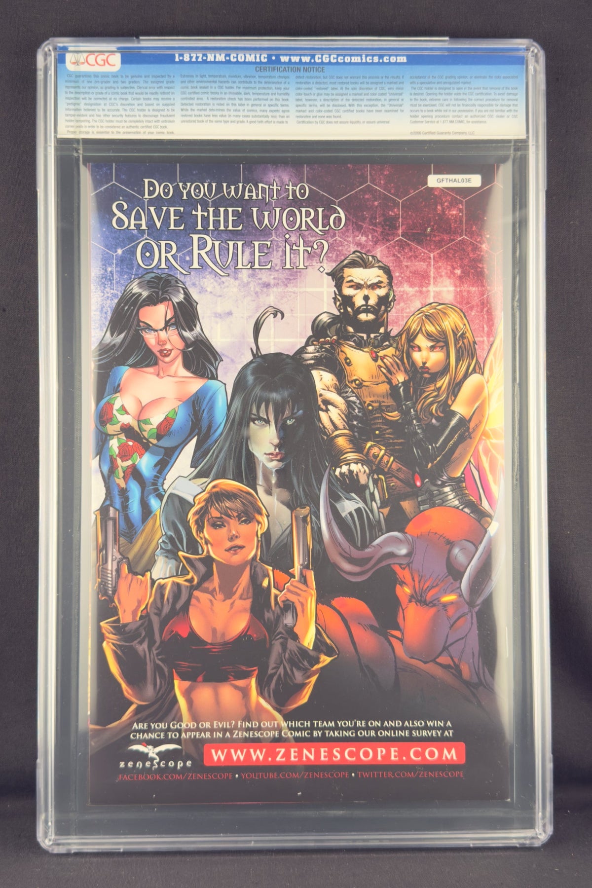 Grimm Fairy Tales 2011 Halloween Special #nn (2011) CGC 9.8 Billy Tucci Comic Con Variant