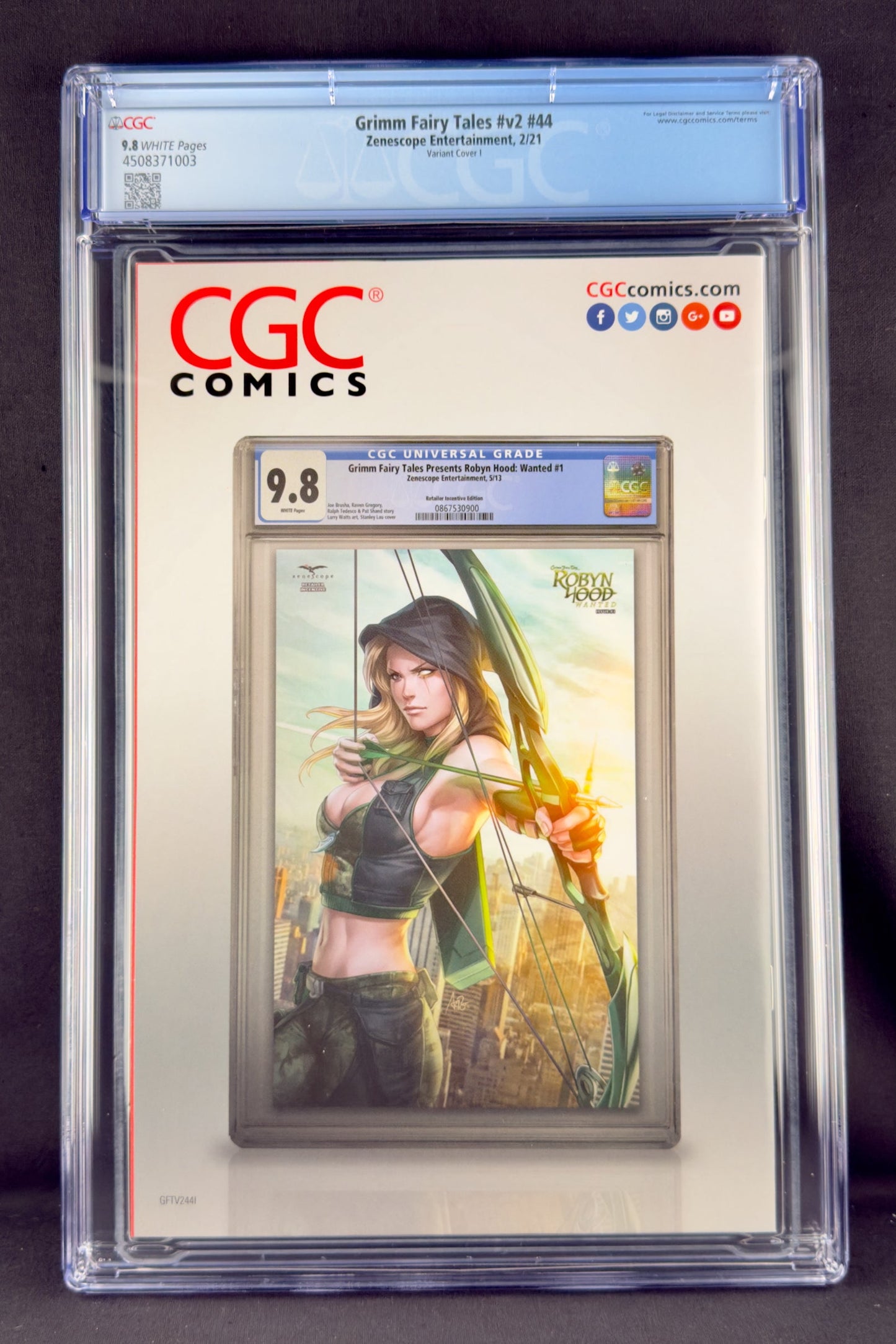 Grimm Fairy Tales (Vol. 2) #44 (2021) CGC 9.8 Elias Chatzoudis Variant I Ltd 250