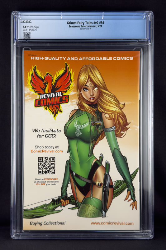 Grimm Fairy Tales (Vol. 2) #84 (2024) CGC 9.8 Keith Garvey Variant H Ltd 250