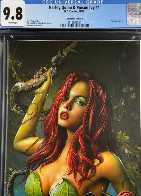 Harley Quinn & Poison Ivy #1 (2019) CGC 9.8 Shannon Maer Virgin Variant B Ltd 800