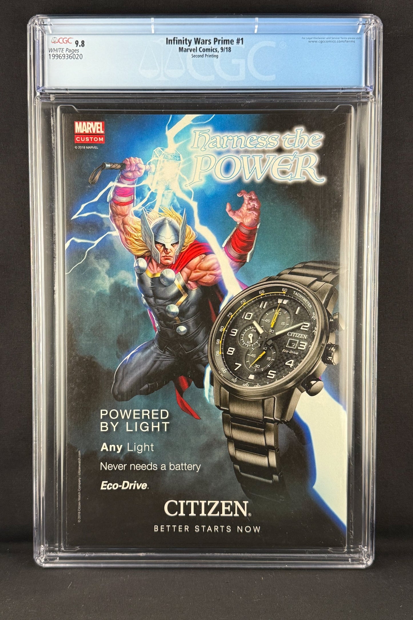 Infinity Wars Prime #1 (2018) CGC 9.8 George Pérez