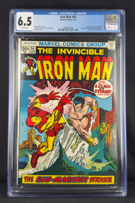 Iron Man #54 (1973) CGC 6.5 - 1st app Moondragon