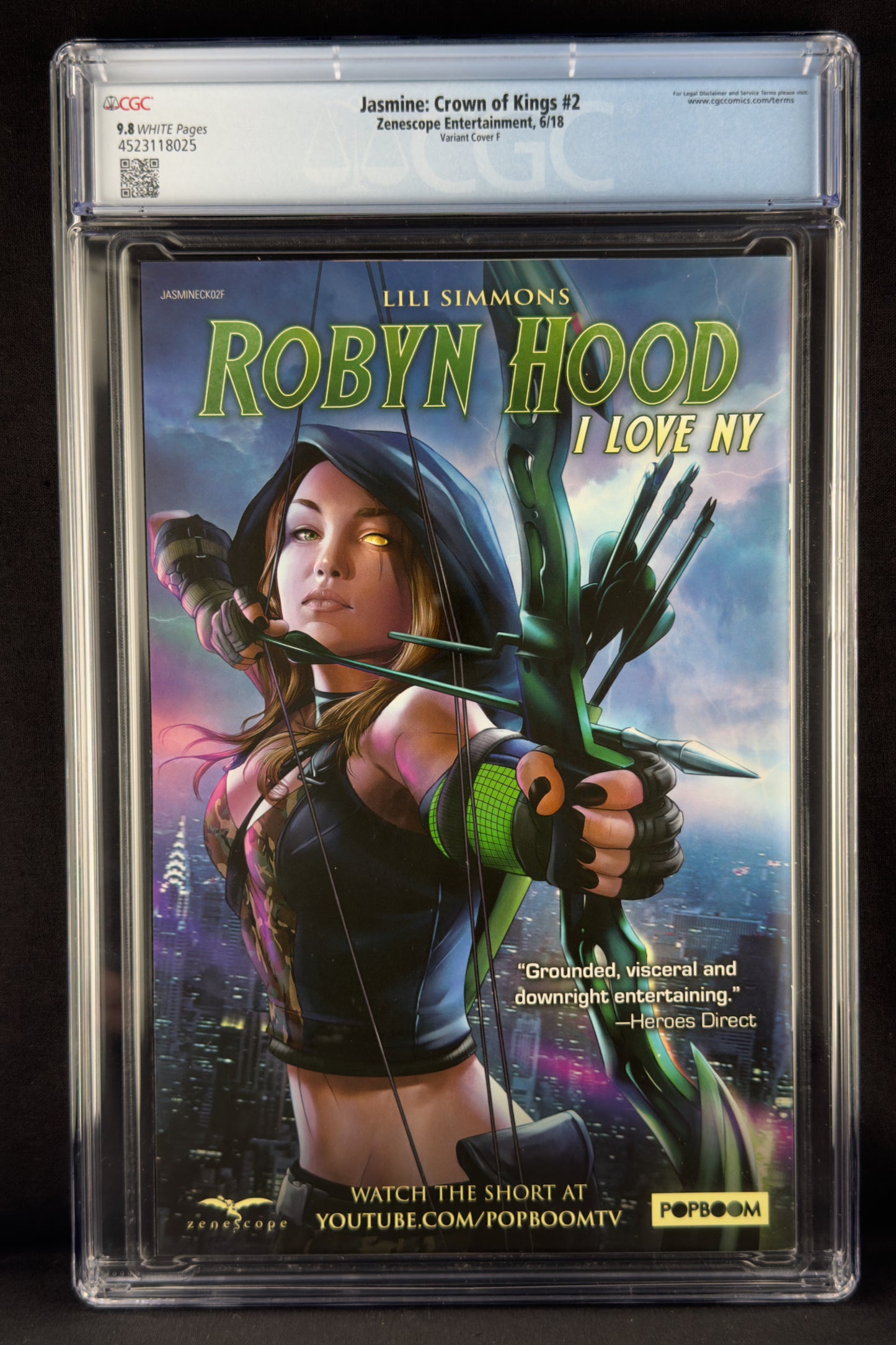 Jasmine: Crown of Kings #2 (2018) CGC 9.8 Derlis Santacruz Variant F Ltd 100
