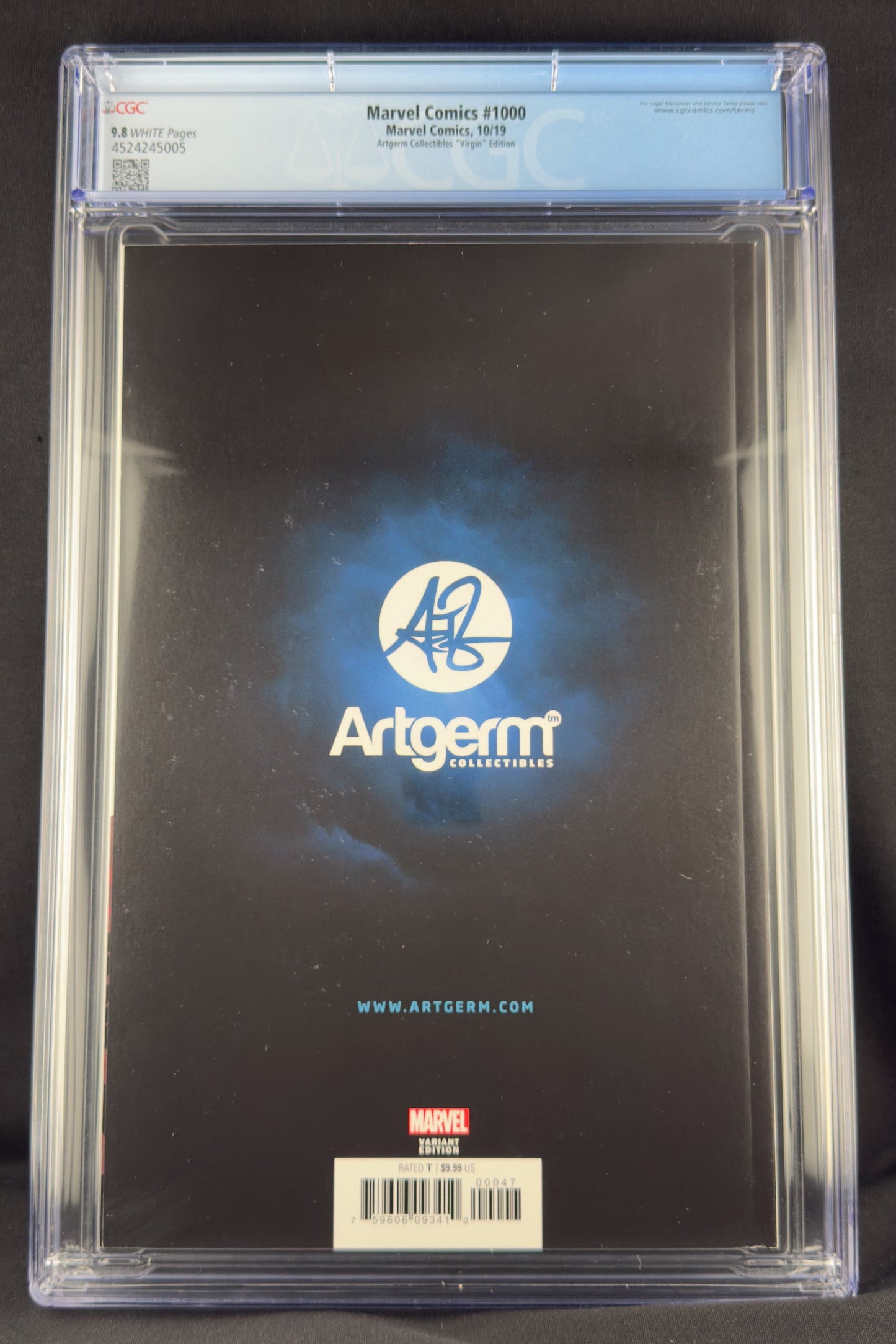 Marvel Comics #1000 (2019) CGC 9.8 Stanley "Artgerm" Lau Virgin Variant