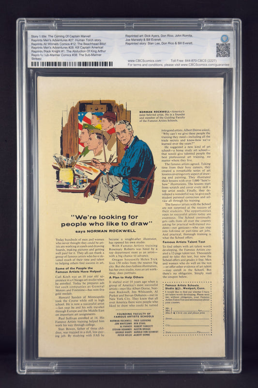 Marvel Super-Heroes #12 (1967) CBCS 9.4 Gene Colan - 1st app Captain Marvel