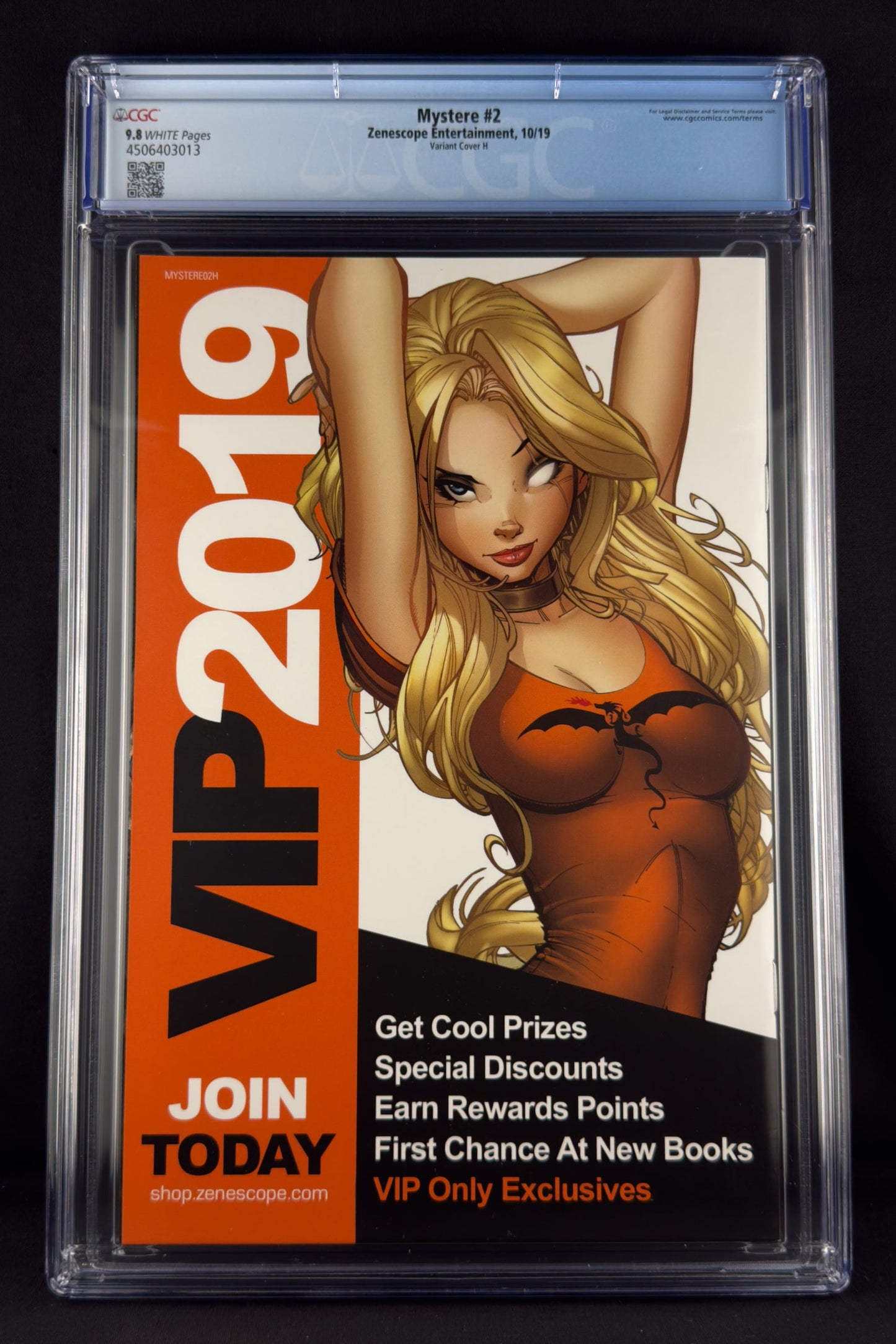 Mystere #2 (2019) CGC 9.8 Keith Garvey Comic Con Variant H Ltd 350
