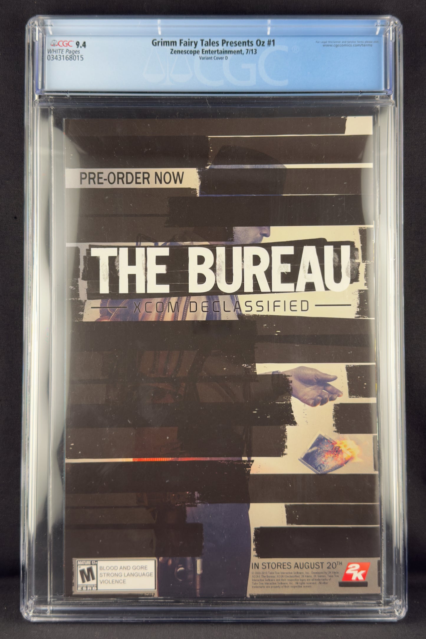 Oz #1 (2013) CGC 9.4 Eric Basaldua Variant D
