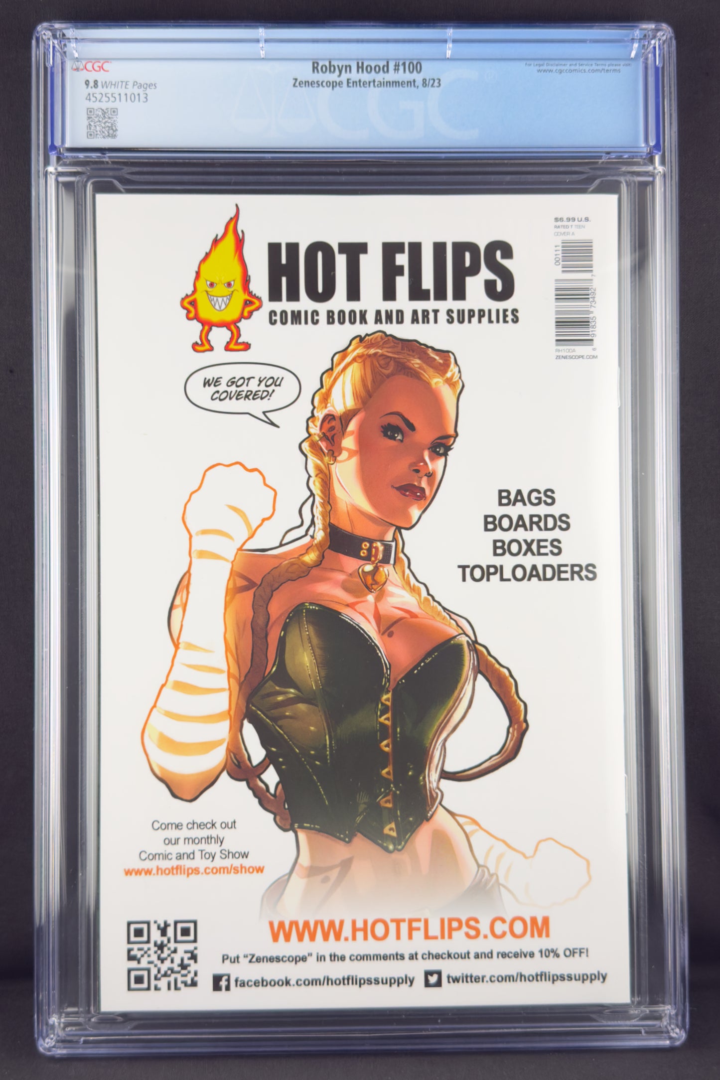 Robyn Hood #100 (2023) CGC 9.8 Eric Basaldua Variant
