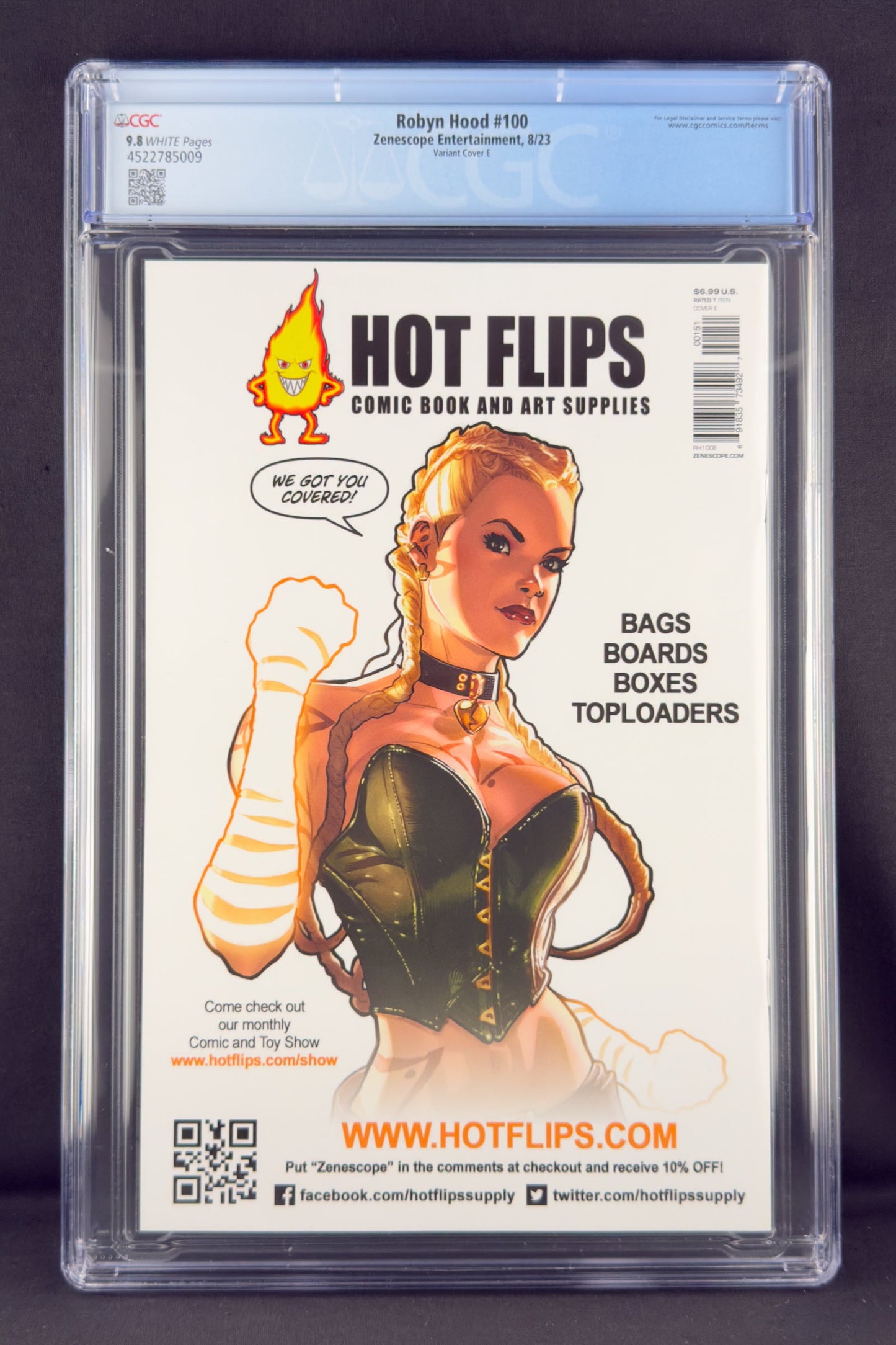 Robyn Hood #100 #nn (2023) CGC 9.8 Keith Garvey Variant E