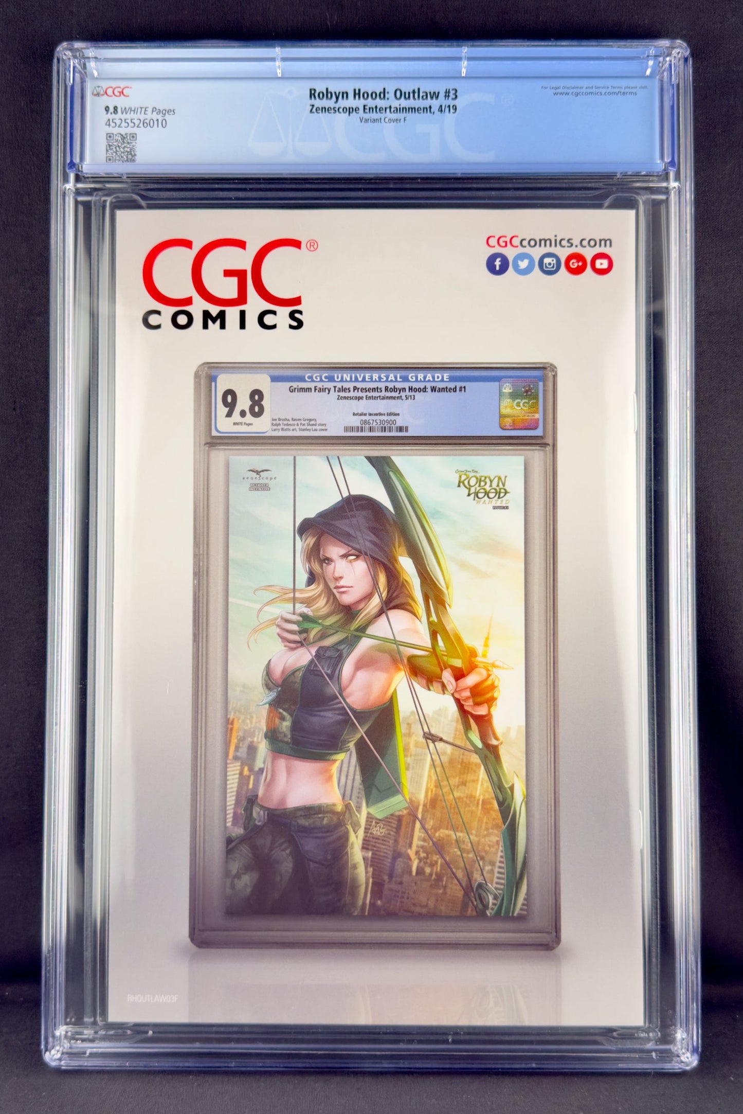 Robyn Hood: Outlaw #3 (2019) CGC 9.8 Keith Garvey Variant F Ltd 350