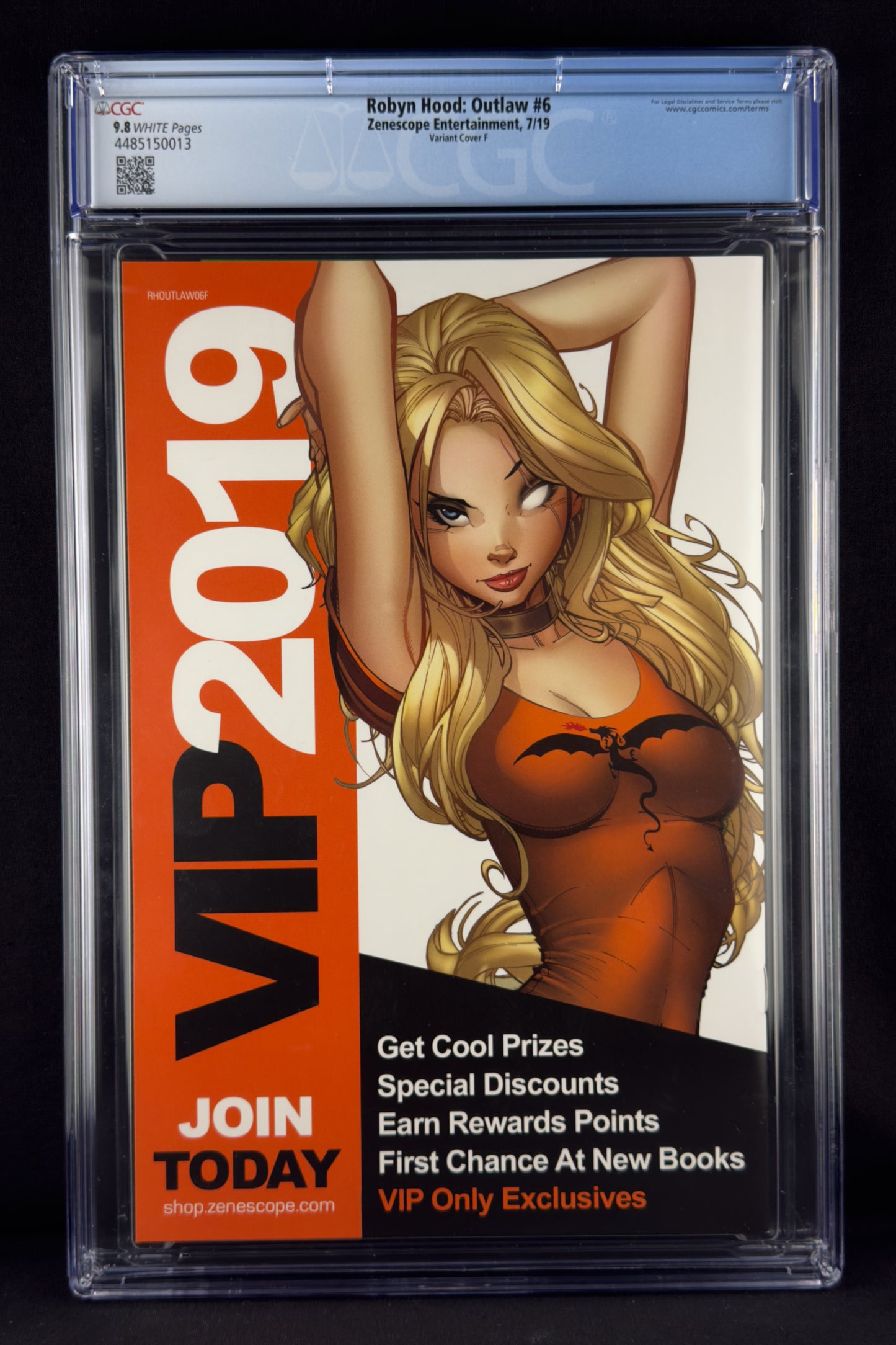 Robyn Hood: Outlaw #6 (2019) CGC 9.8 Keith Garvey Variant F Ltd 50