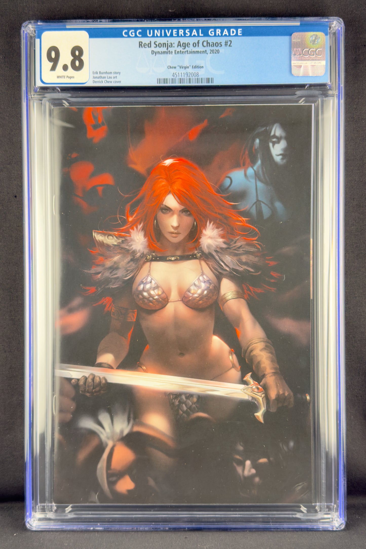 Red Sonja: Age of Chaos #2 (2020) CGC 9.8 Derrick Chew Virgin Variant