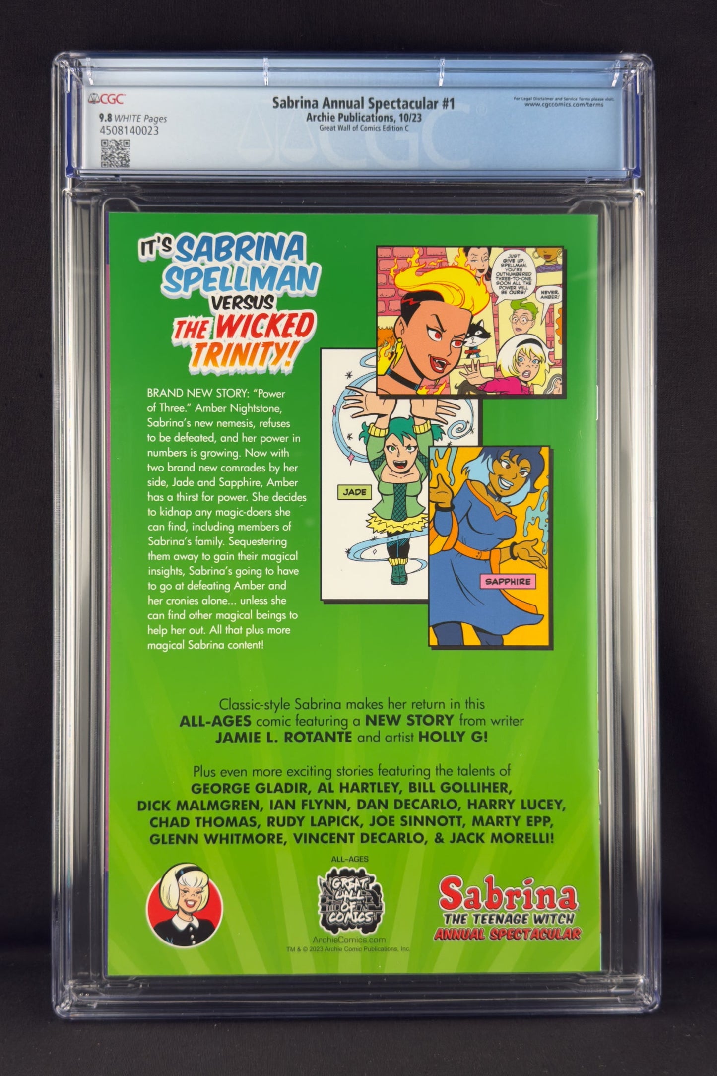 Sabrina Annual Spectacular #1 (2023) CGC 9.8 Dan Parent Virgin Variant C Ltd 200