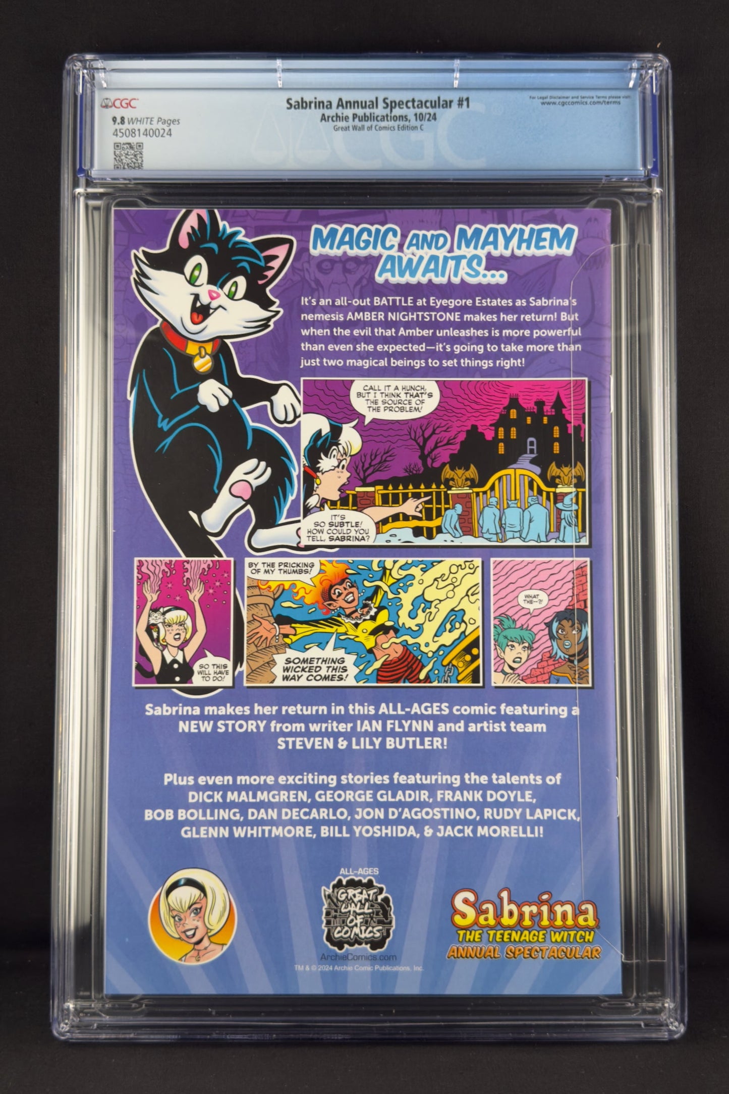 Sabrina Annual Spectacular #1 (2024) CGC 9.8 Scribbling Sarah Virgin Variant C Ltd 200