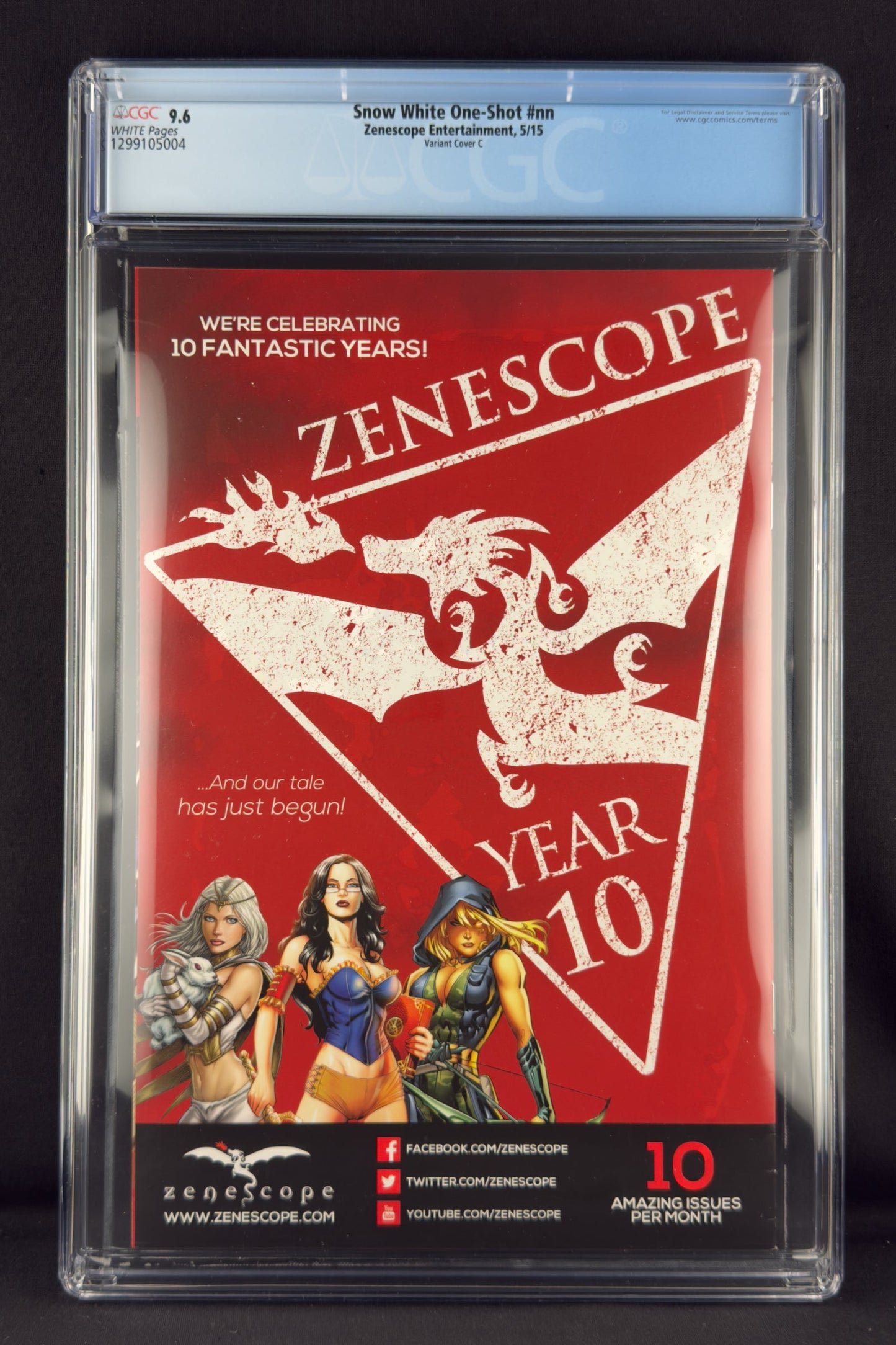 Snow White 10th Anniversary Special #nn (2015) CGC 9.6 Franchesco Variant C