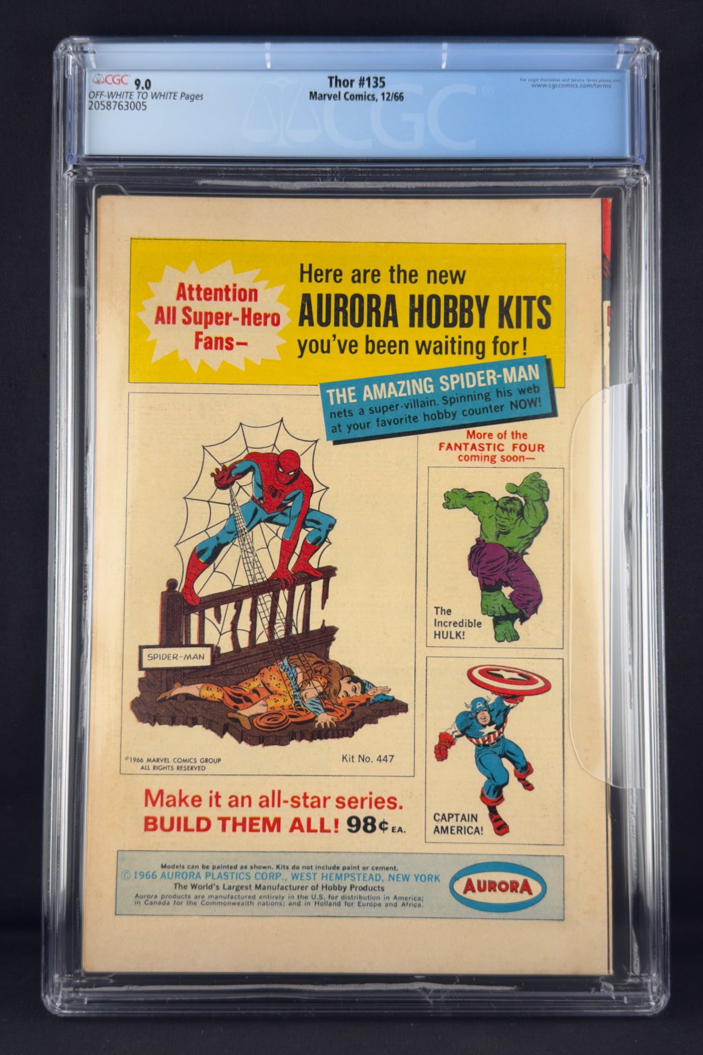 Thor #135 (1966) CGC 9.0 - 2nd app High Evolutionary