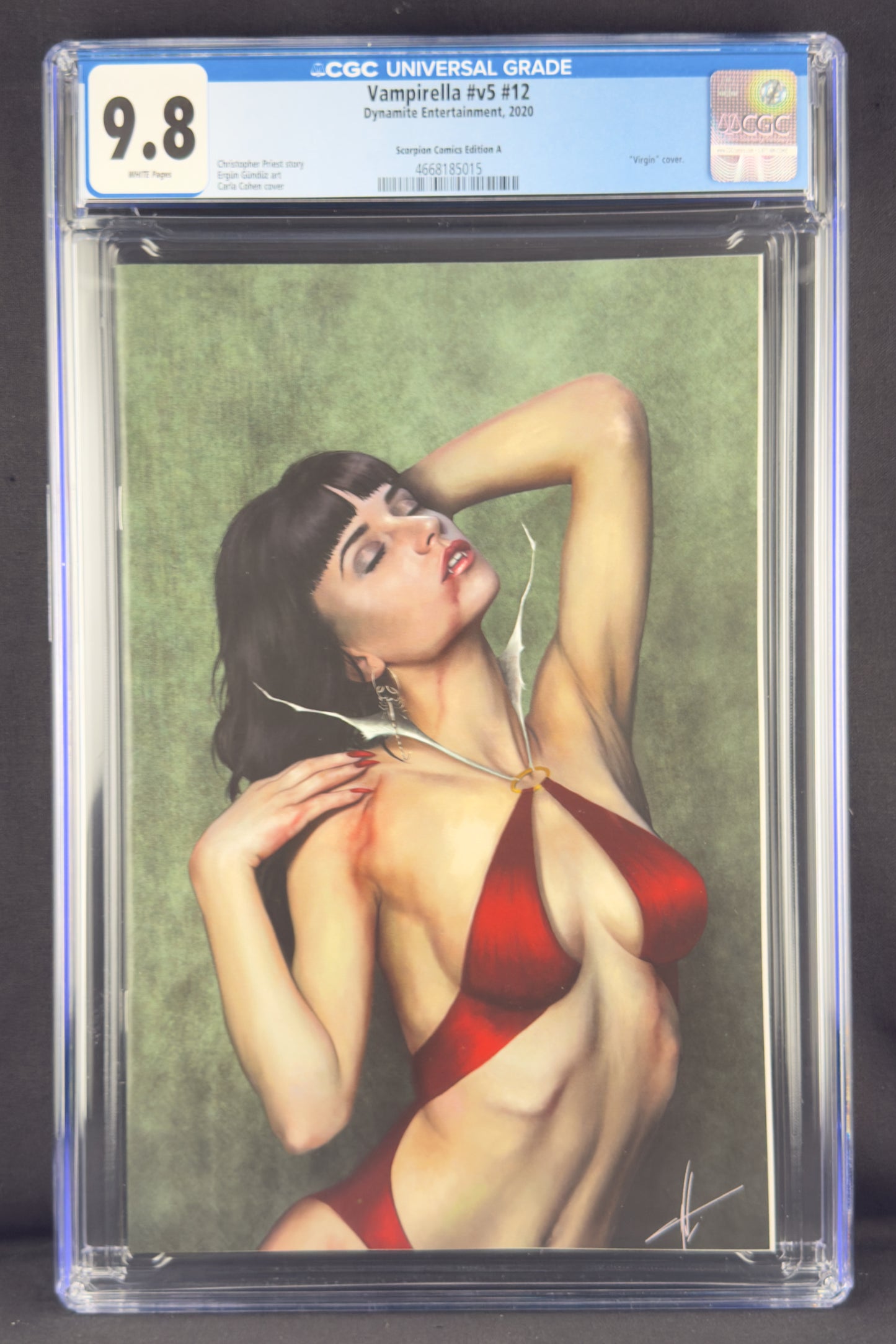 Vampirella #12 (2020) CGC 9.8 Carla Cohen Virgin Variant A Ltd 300