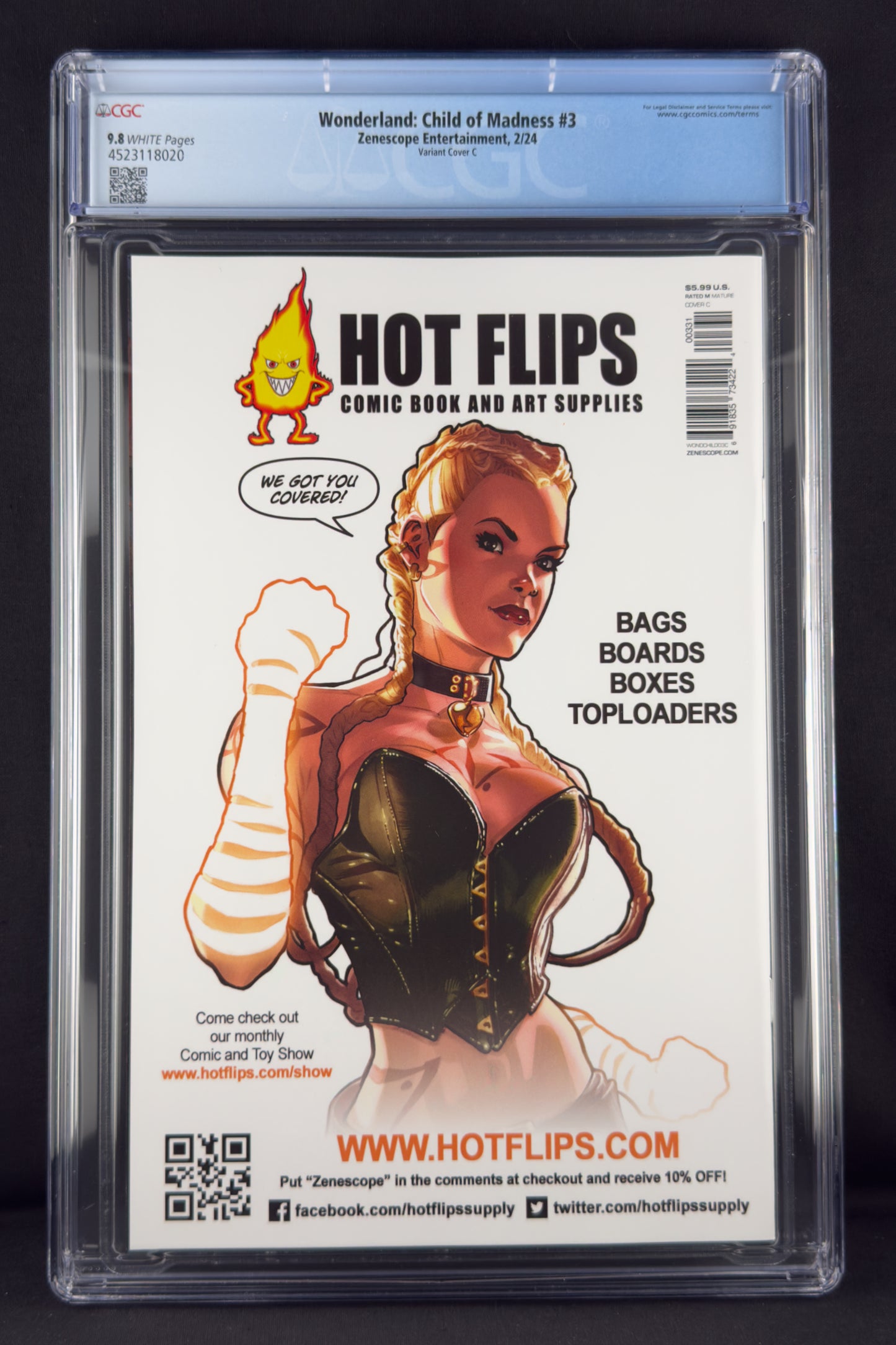 Wonderland: Child of Madness #3 (2024) CGC 9.8 Igor Lomov Variant C