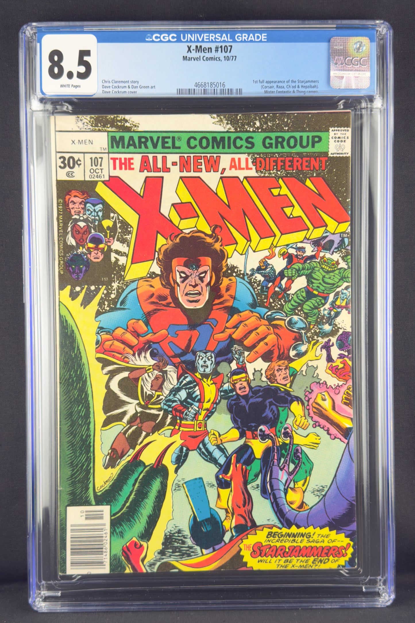 X-Men #107 (1977) CGC 8.5 - 1st full app Starjammers