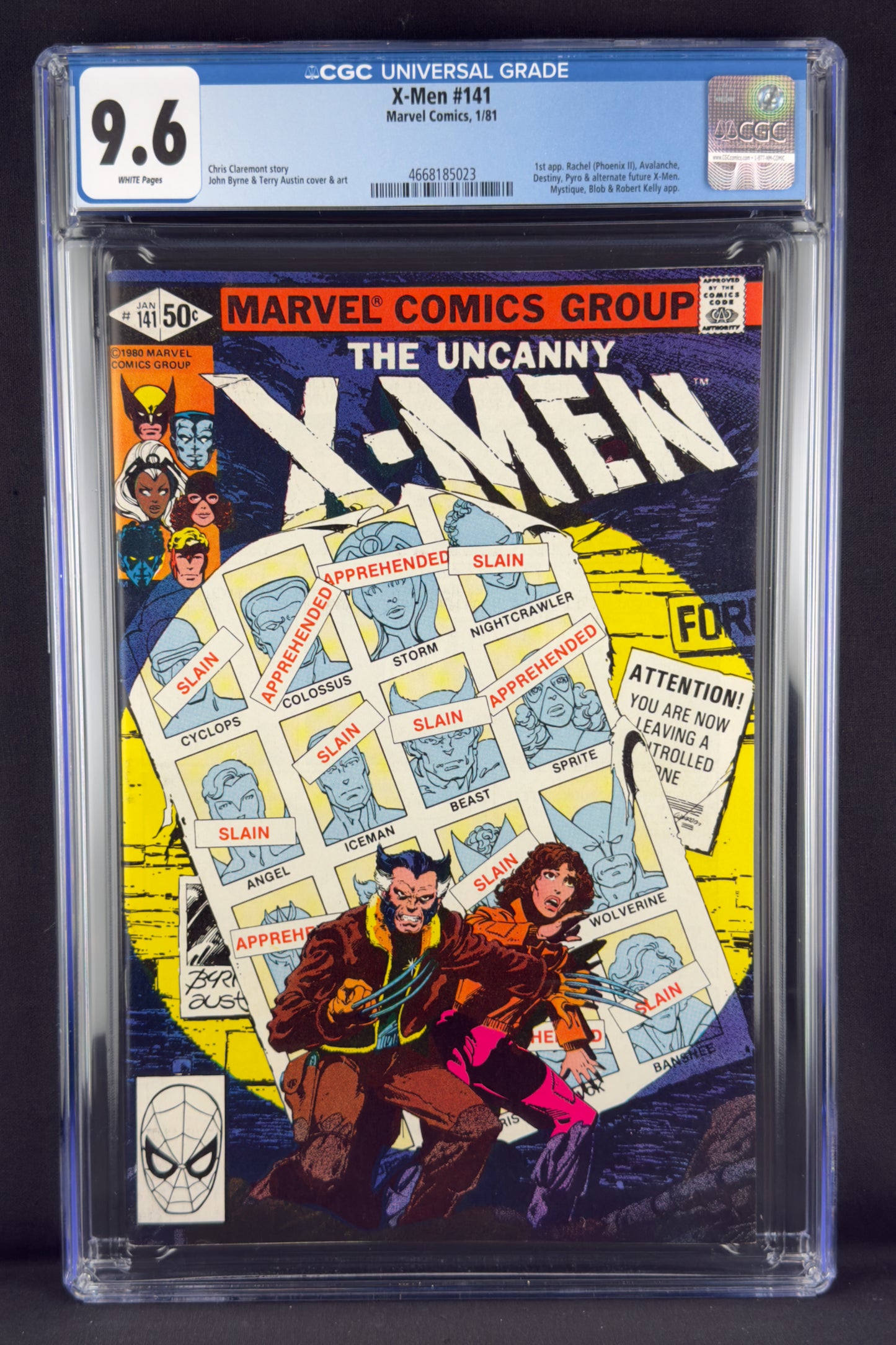 X-Men #141 (1981) CGC 9.6 - 1st app Rachel Summers (Phoenix II)