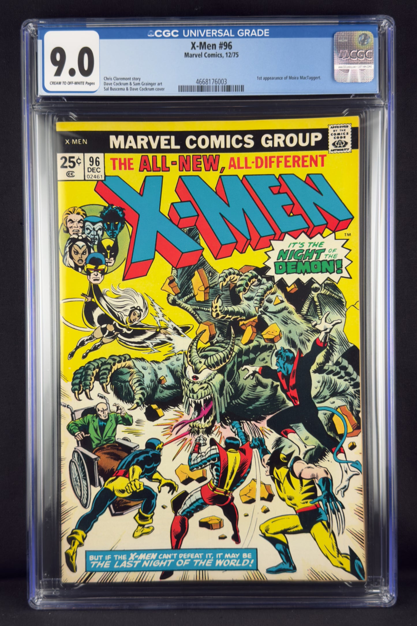 X-Men #96 (1975) CGC 9.0 - 1st app Moira MacTaggert