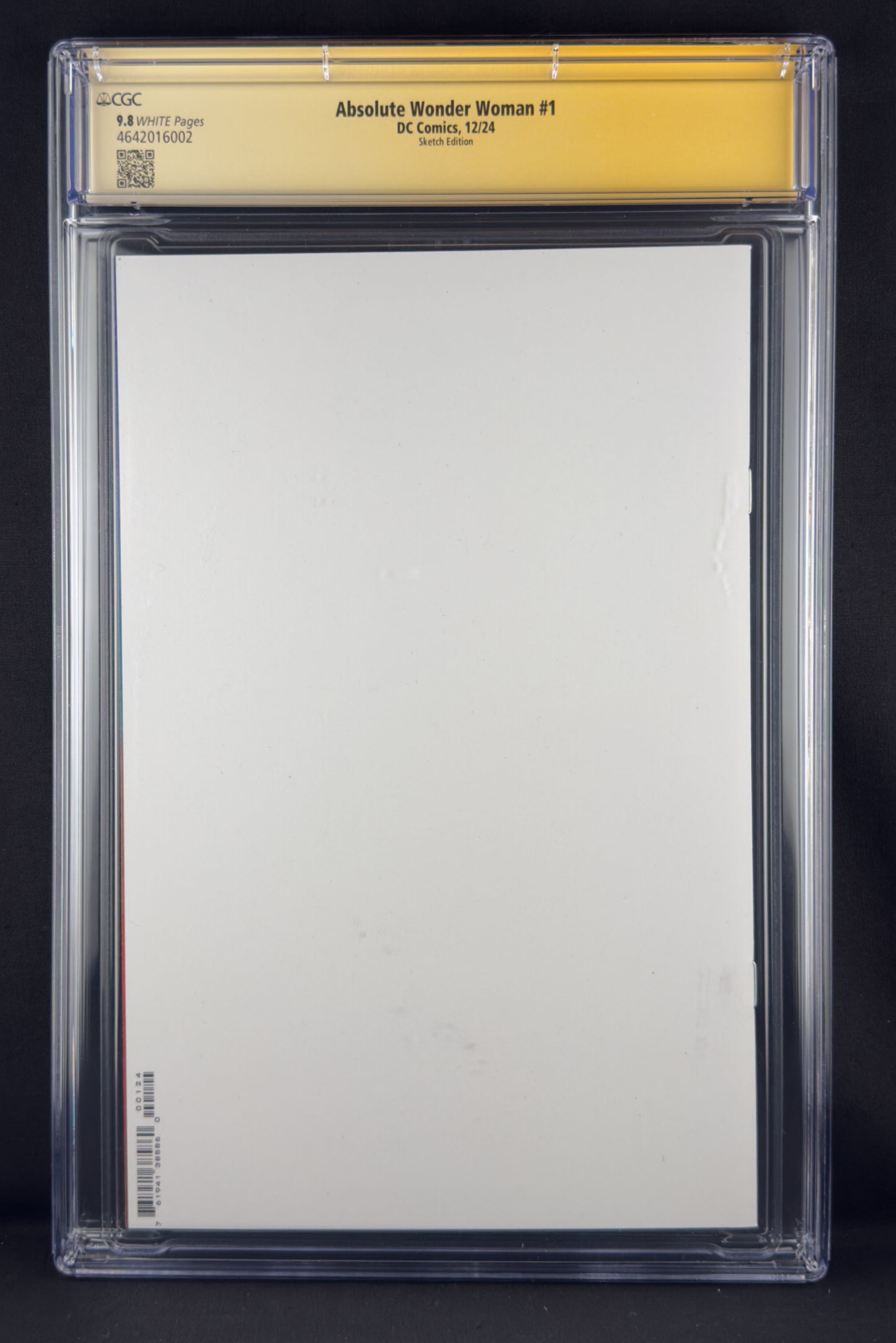 Absolute Wonder Woman #1 (2024) CGC 9.8 SS Tristan Thompson Full Color Sketch