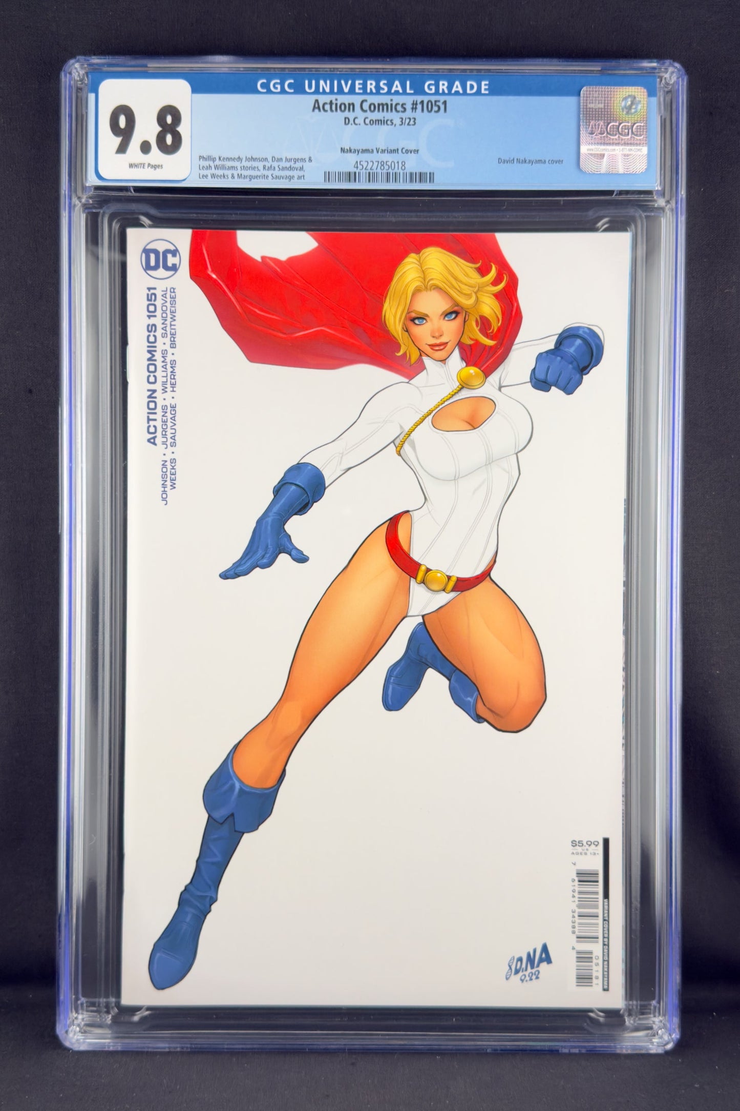 Action Comics #1051 (2023) CGC 9.8 David Nakayama Variant F. Power Girl