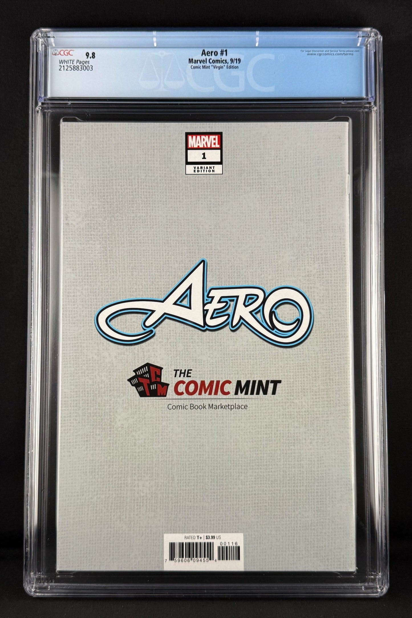 Aero #1 (2019) CGC 9.8 Woo Chul Lee Virgin Variant Ltd 600