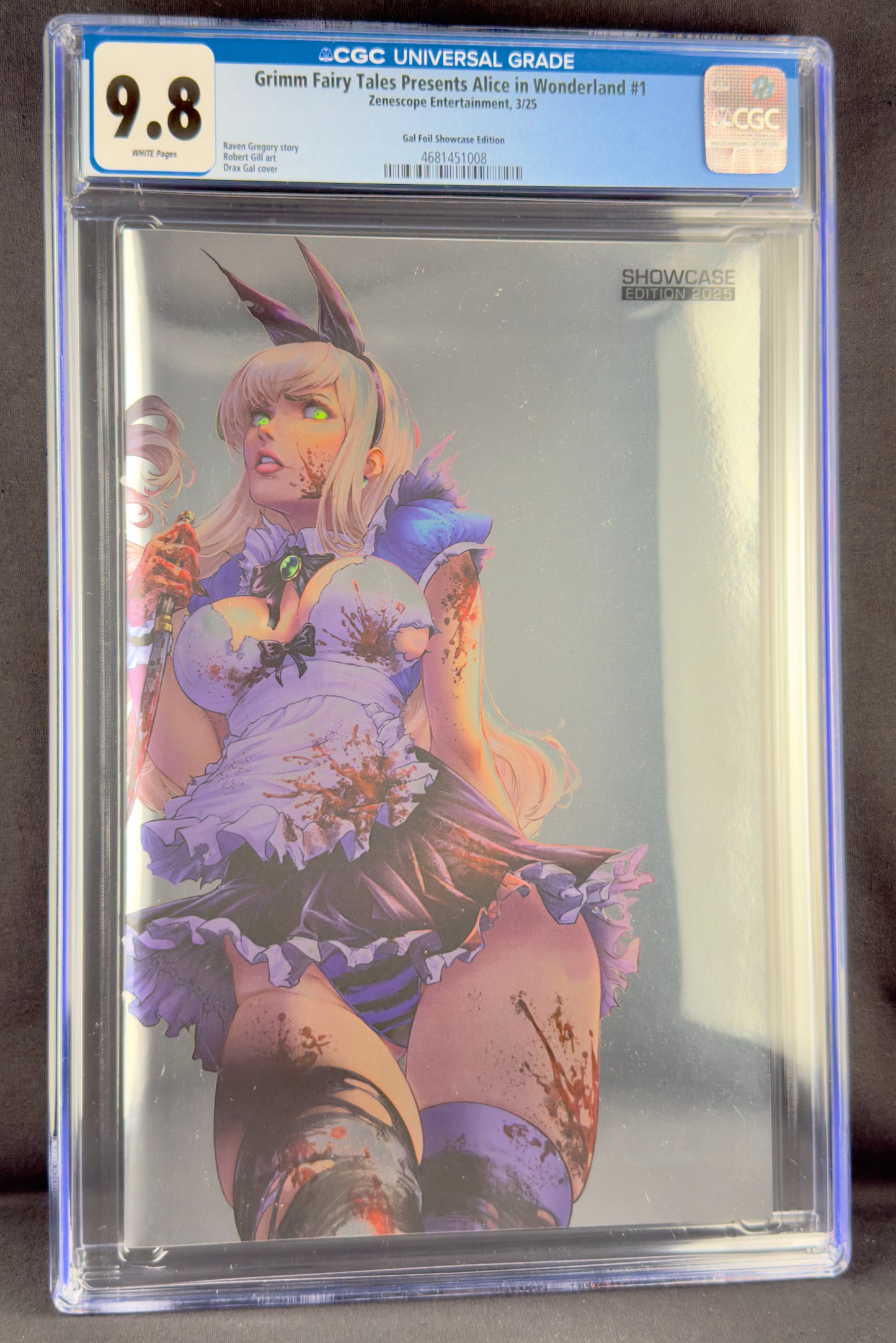 Alice in Wonderland #1 (2025) CGC 9.8 Drax Gal Gold Foil Showcase Edition