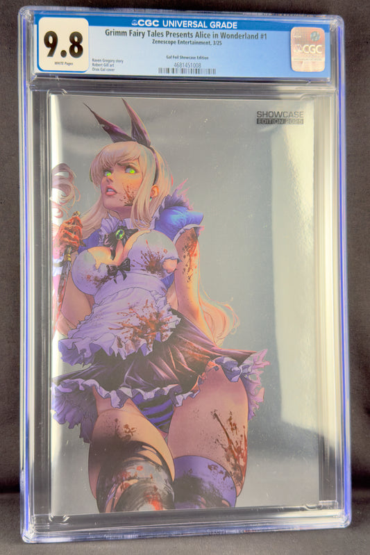 Alice in Wonderland #1 (2025) CGC 9.8 Drax Gal Gold Foil Showcase Edition