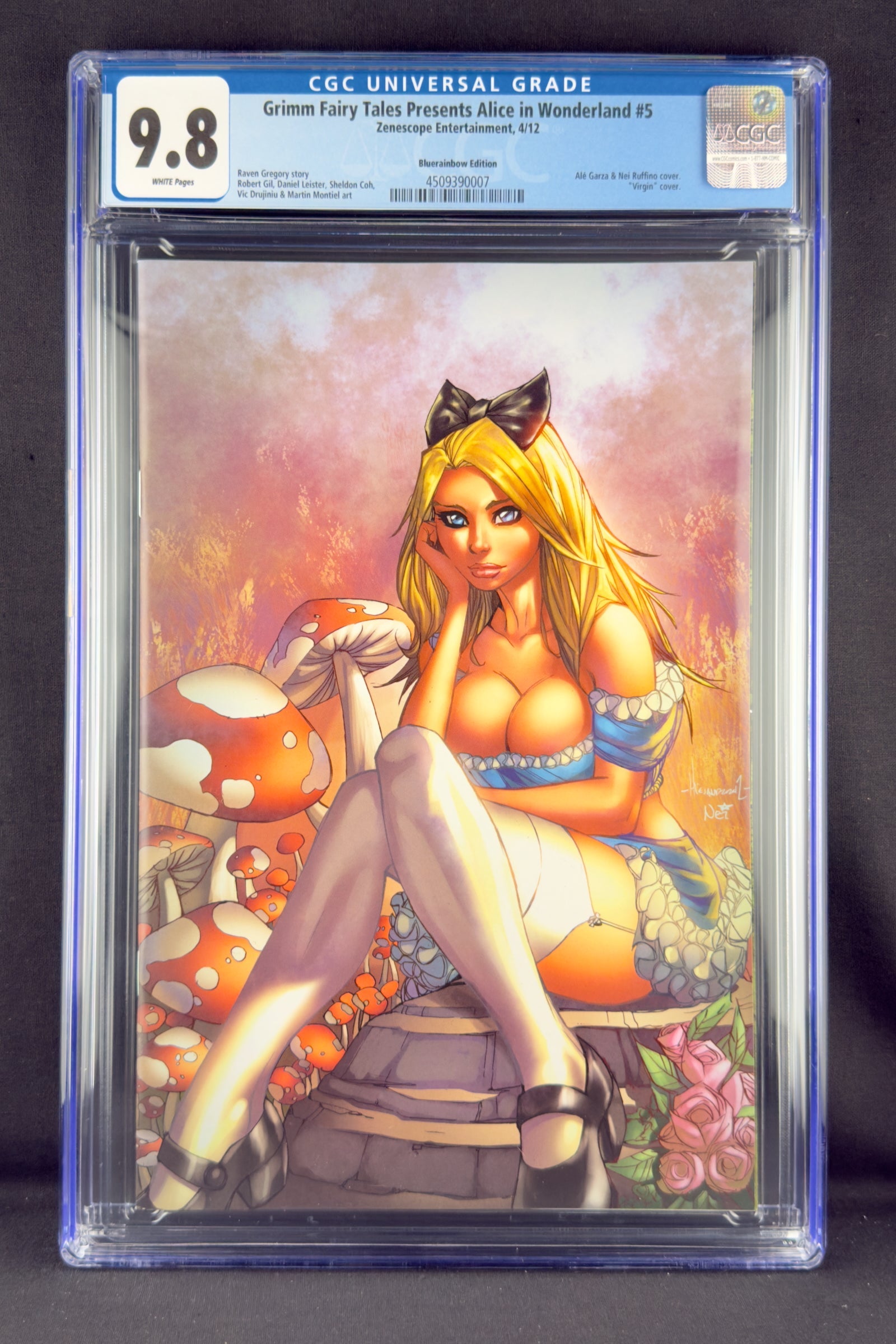 Alice in Wonderland #5 (2012) CGC 9.8 Alé Garza Virgin D Ltd 500 Alice
