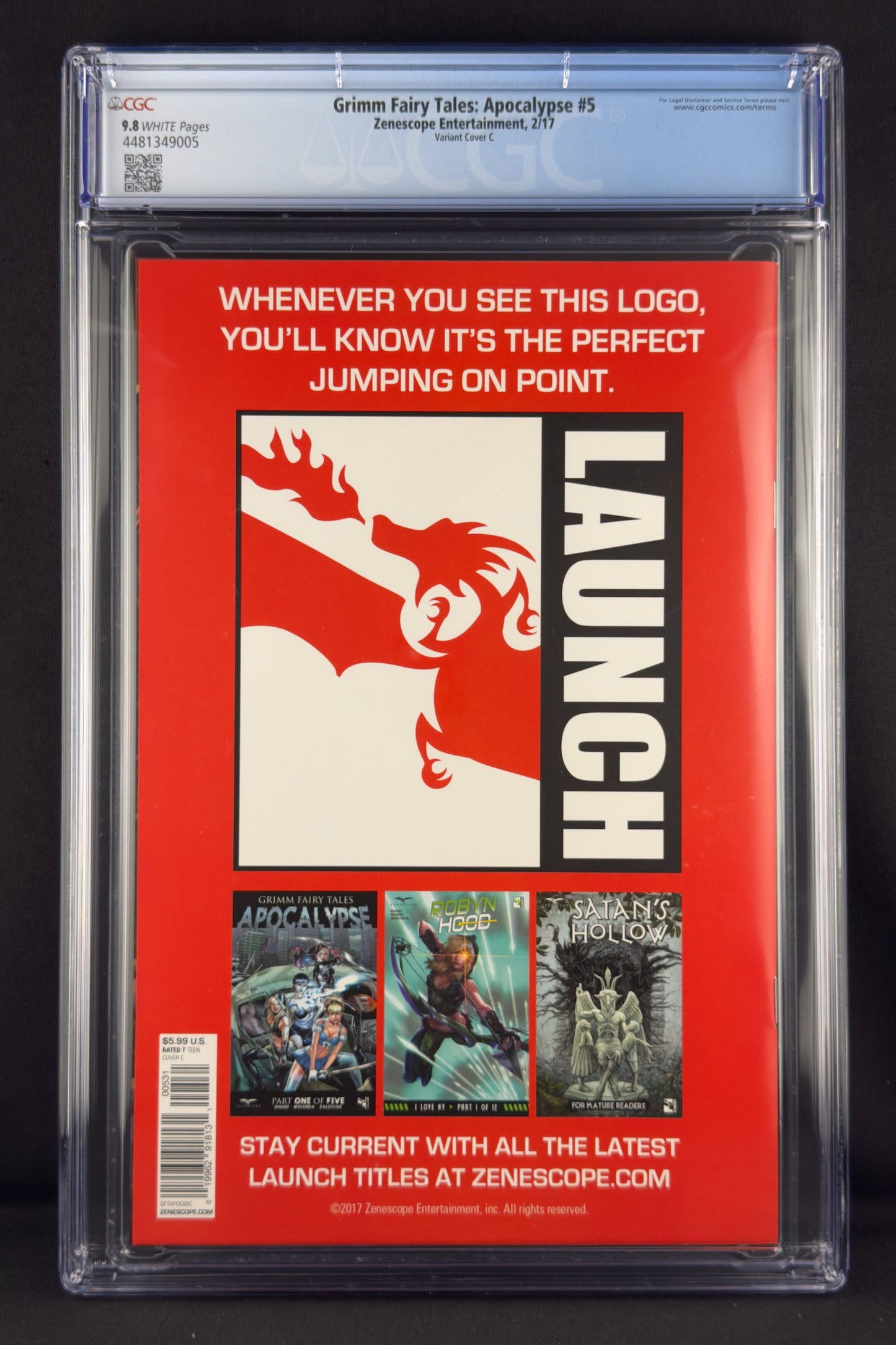 Apocalypse #5 (2017) CGC 9.8 Keith Garvey Variant C