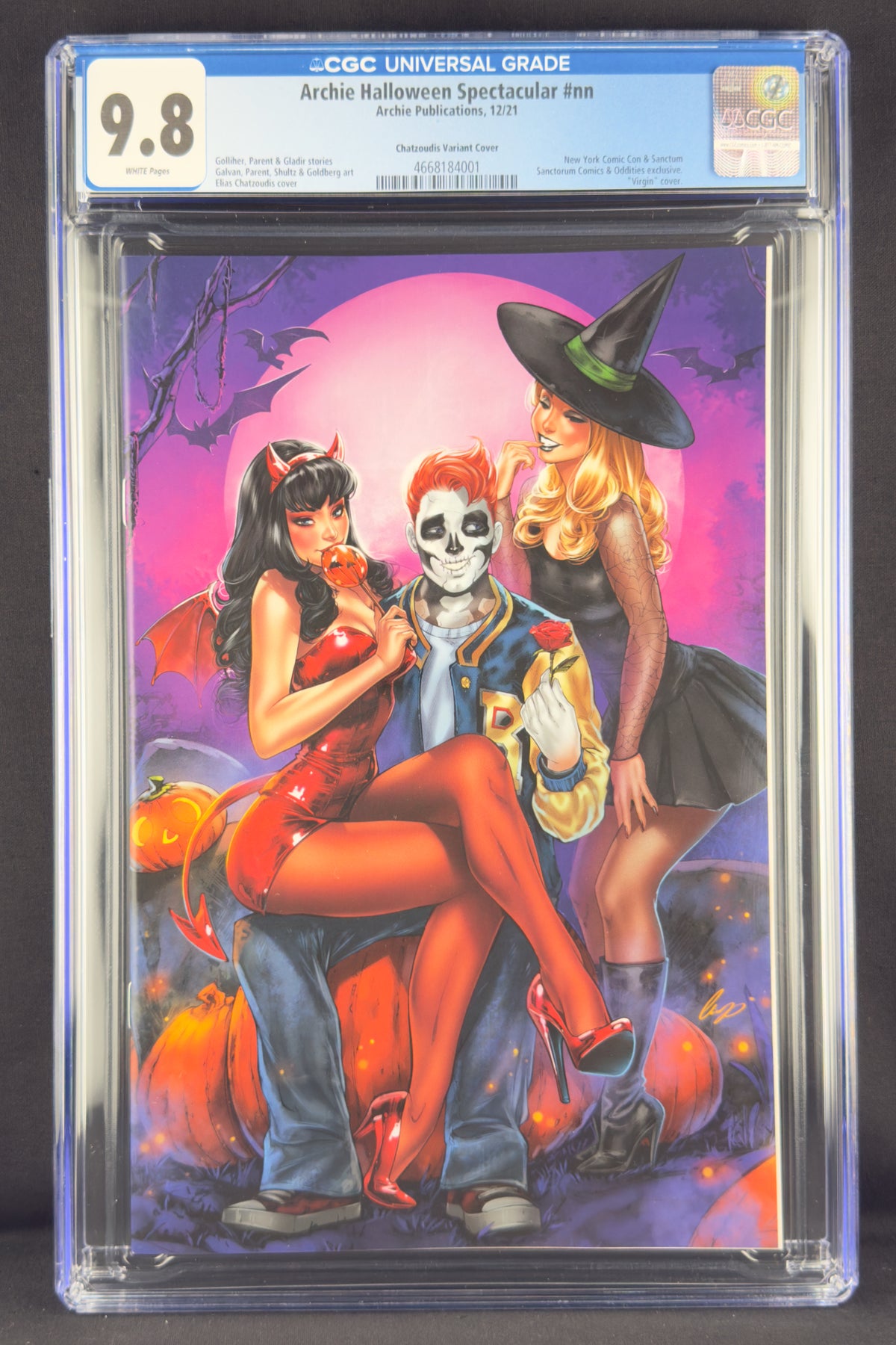 Archie Halloween Spectacular (2021) CGC 9.8 Elias Chatzoudis NYCC Virgin Variant