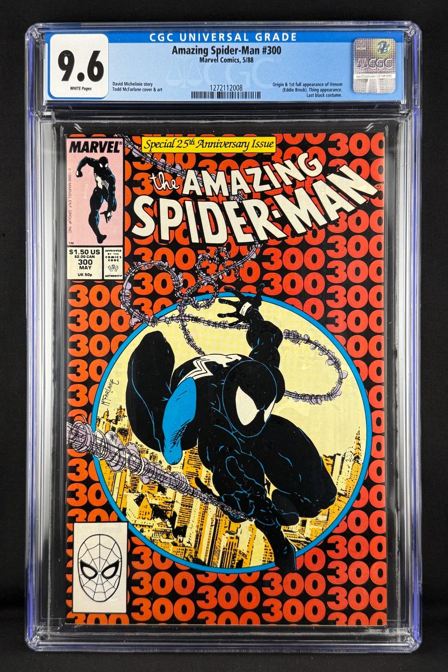 Amazing Spider-Man #300 (1988) CGC 9.6 Todd McFarlane - 1st app Venom
