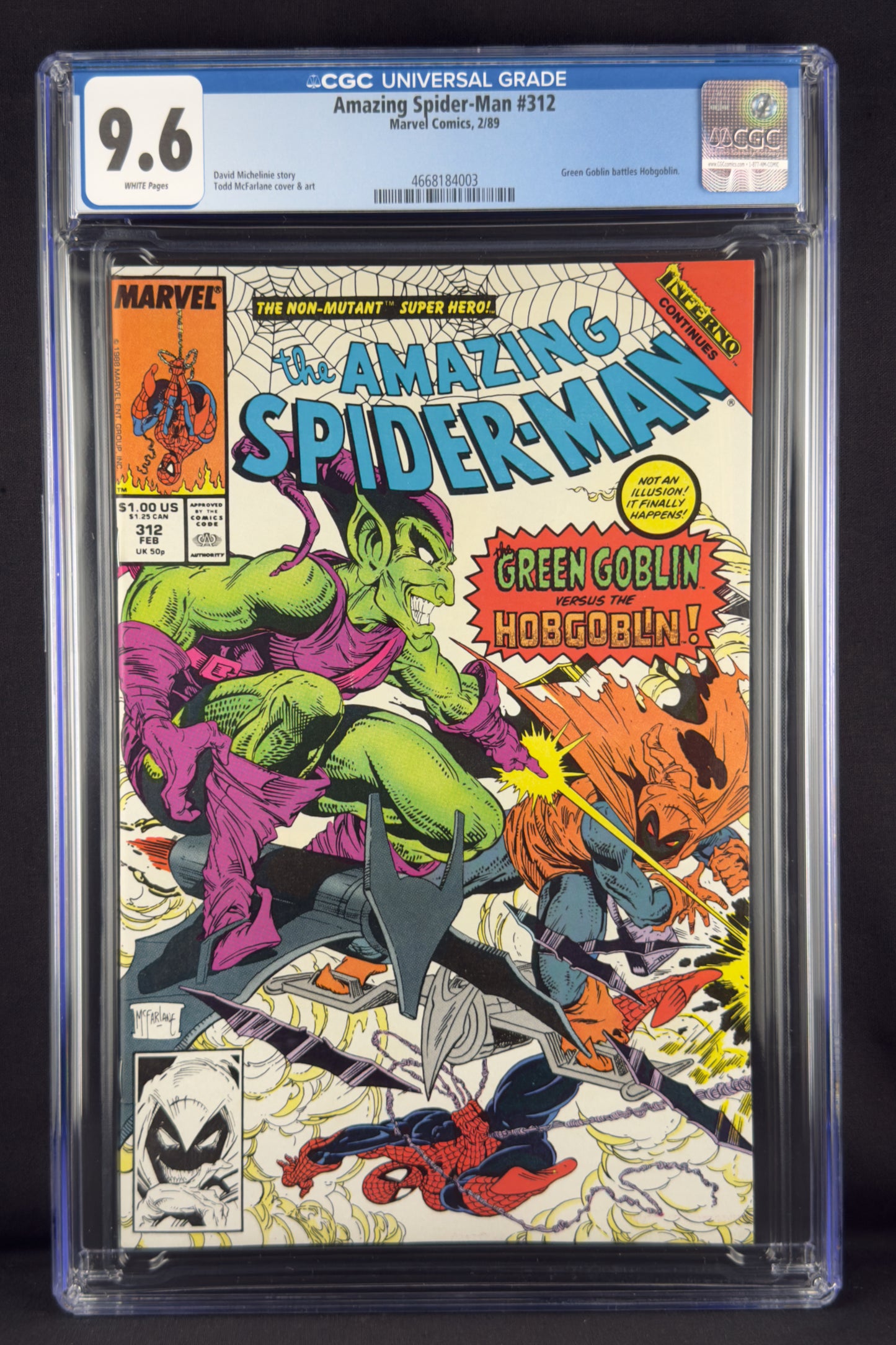 Amazing Spider-Man #312 (1989) CGC 9.6 Todd McFarlane.