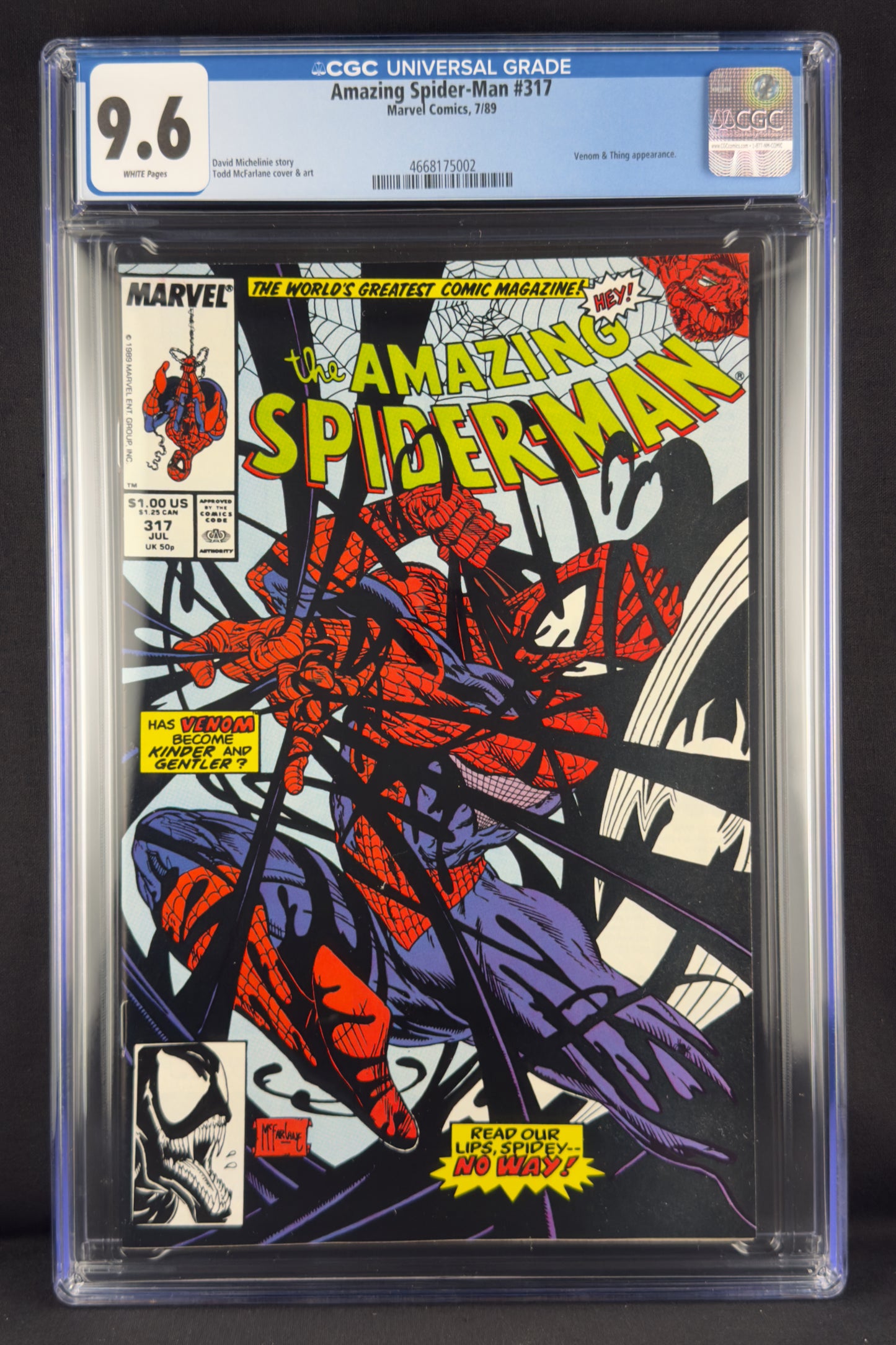 Amazing Spider-Man #317 (1989) CGC 9.6 Todd McFarlane.